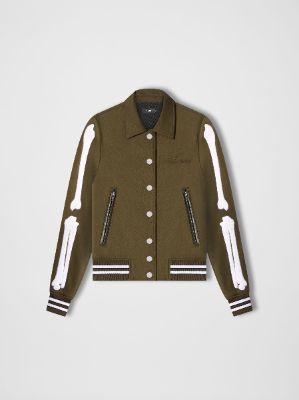 WOMEN - BONES JACKET - OLIVE GREEN sold by AMIRI