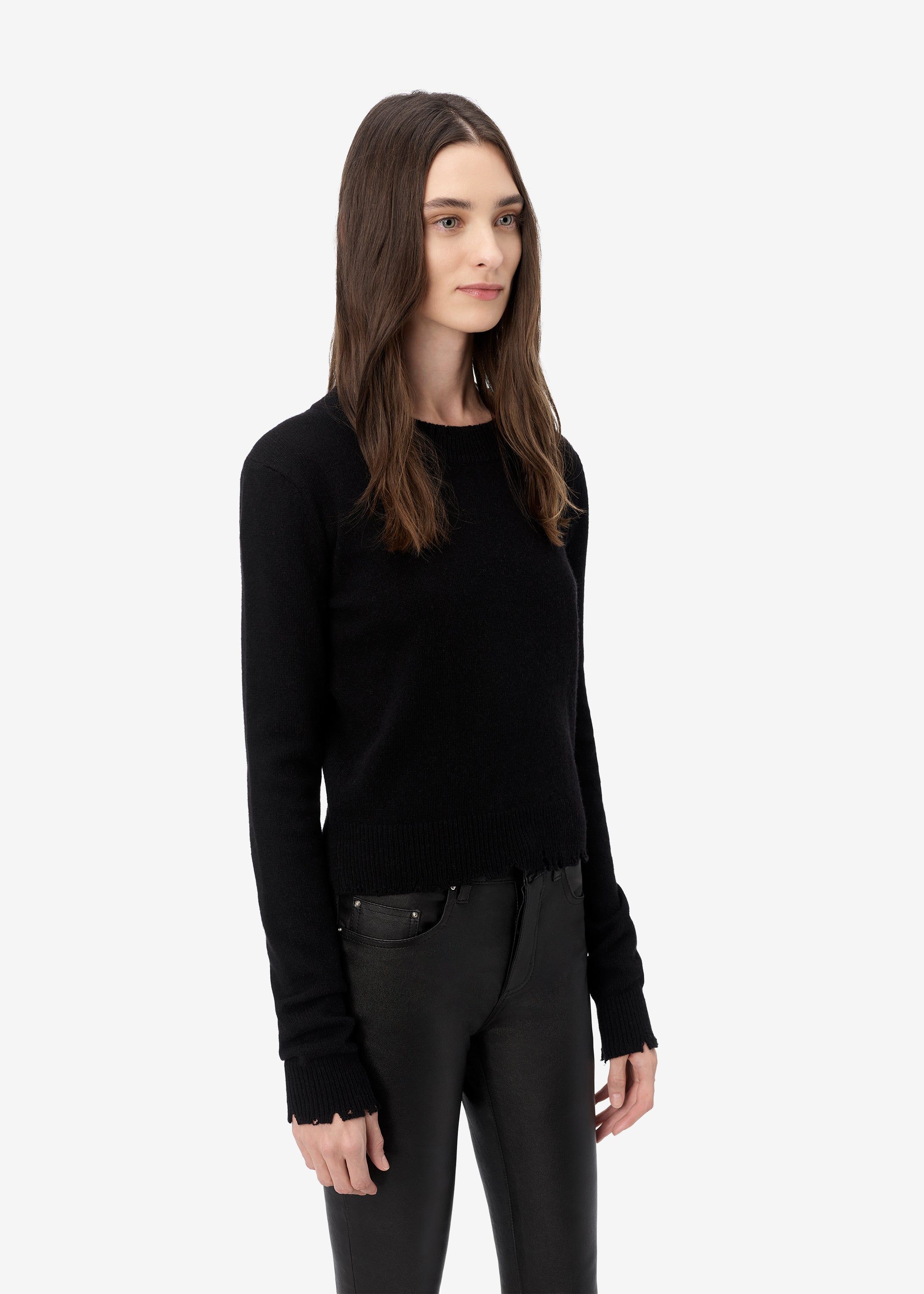 CLASSIC CASHMERE CREW - BLACK sold by AMIRI product image thumbnail 3