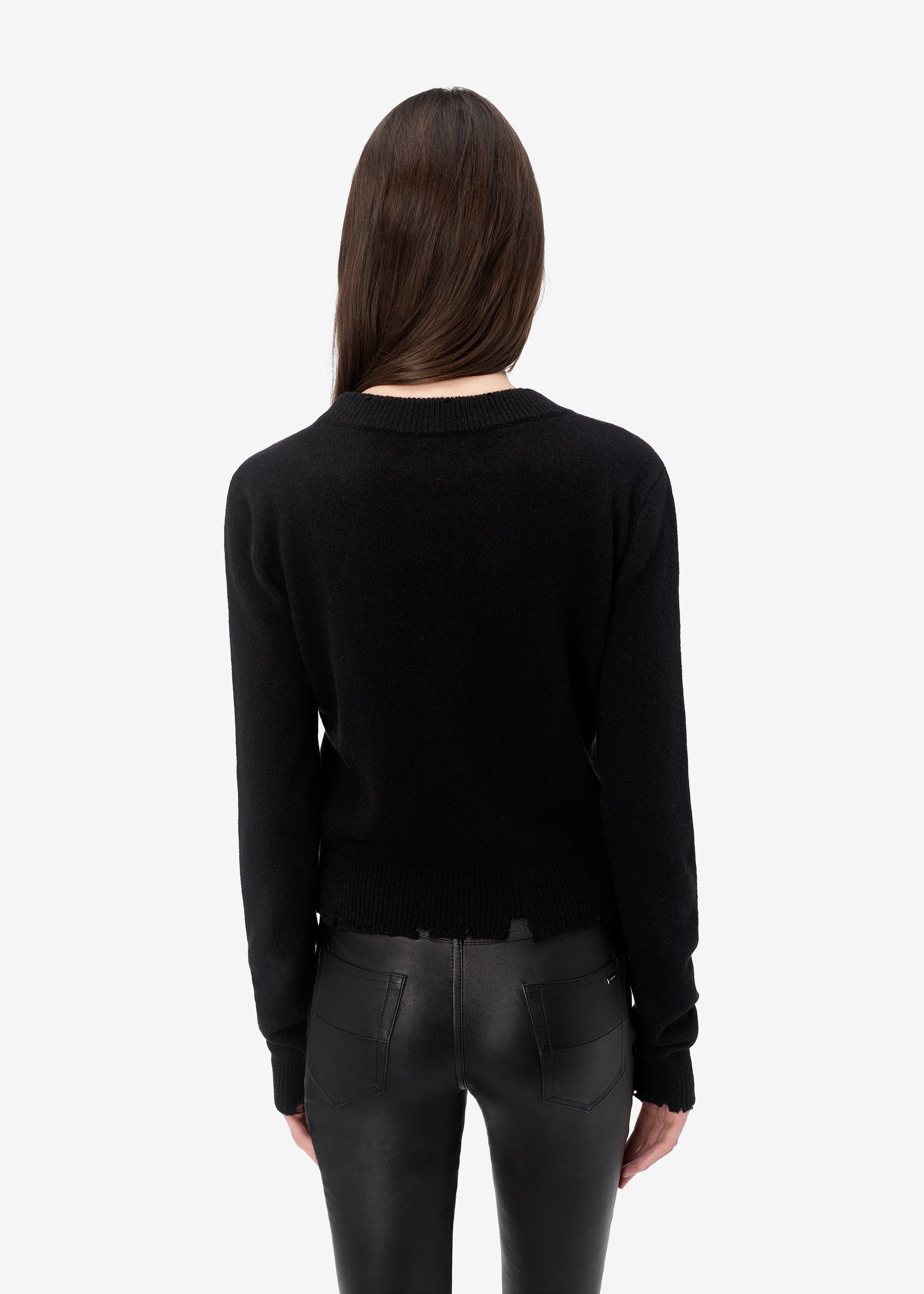 CLASSIC CASHMERE CREW - BLACK sold by AMIRI product image thumbnail 4