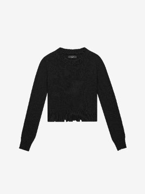 CLASSIC CASHMERE CREW - BLACK sold by AMIRI