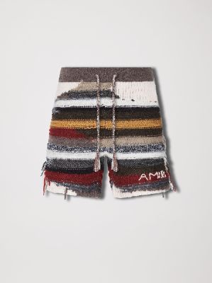 MULTICOLOR STRIPE SHORT - BROWN sold by AMIRI