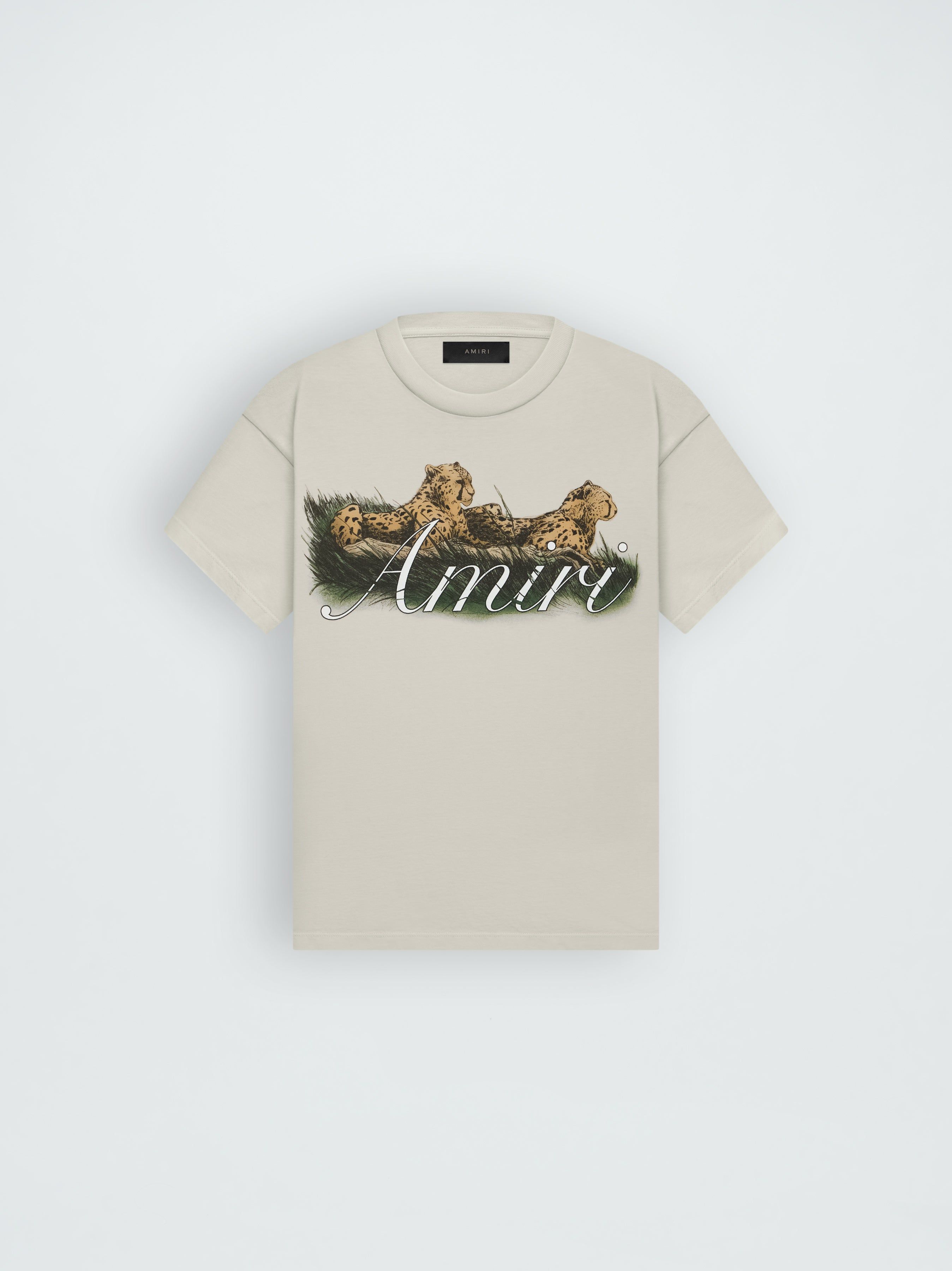 CHEETAH LOGO TEE - ALABASTER sold by AMIRI