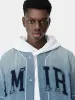 AMIRI SUNFADED BASEBALL SHIRT - Perfect Indigo sold by AMIRI