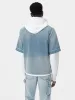 AMIRI SUNFADED BASEBALL SHIRT - Perfect Indigo sold by AMIRI