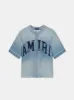 AMIRI SUNFADED BASEBALL SHIRT - Perfect Indigo sold by AMIRI
