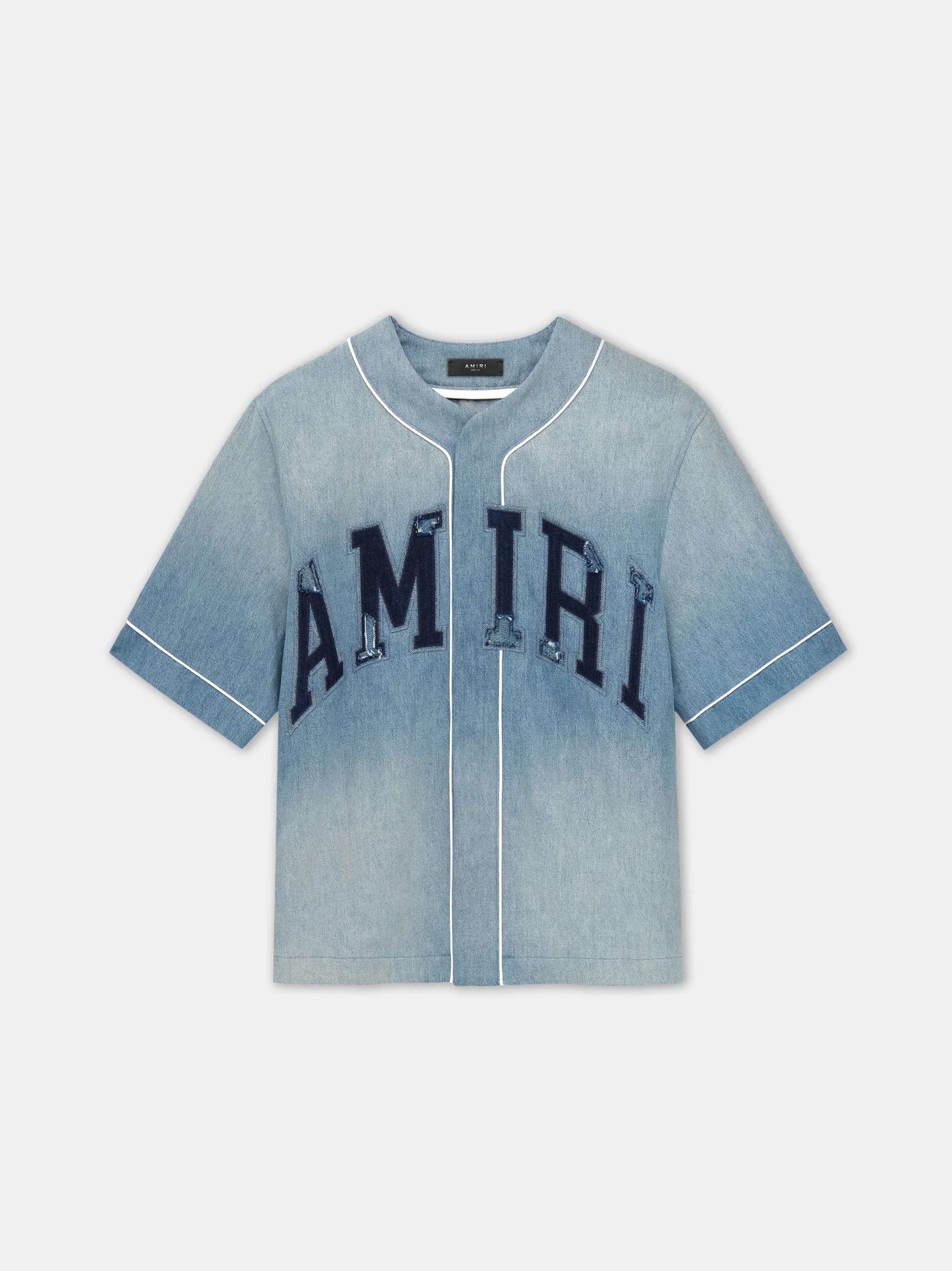 AMIRI SUNFADED BASEBALL SHIRT - Perfect Indigo sold by AMIRI product image thumbnail 5