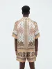 PALM TREE BOWLING SHIRT - Copper Brown sold by AMIRI