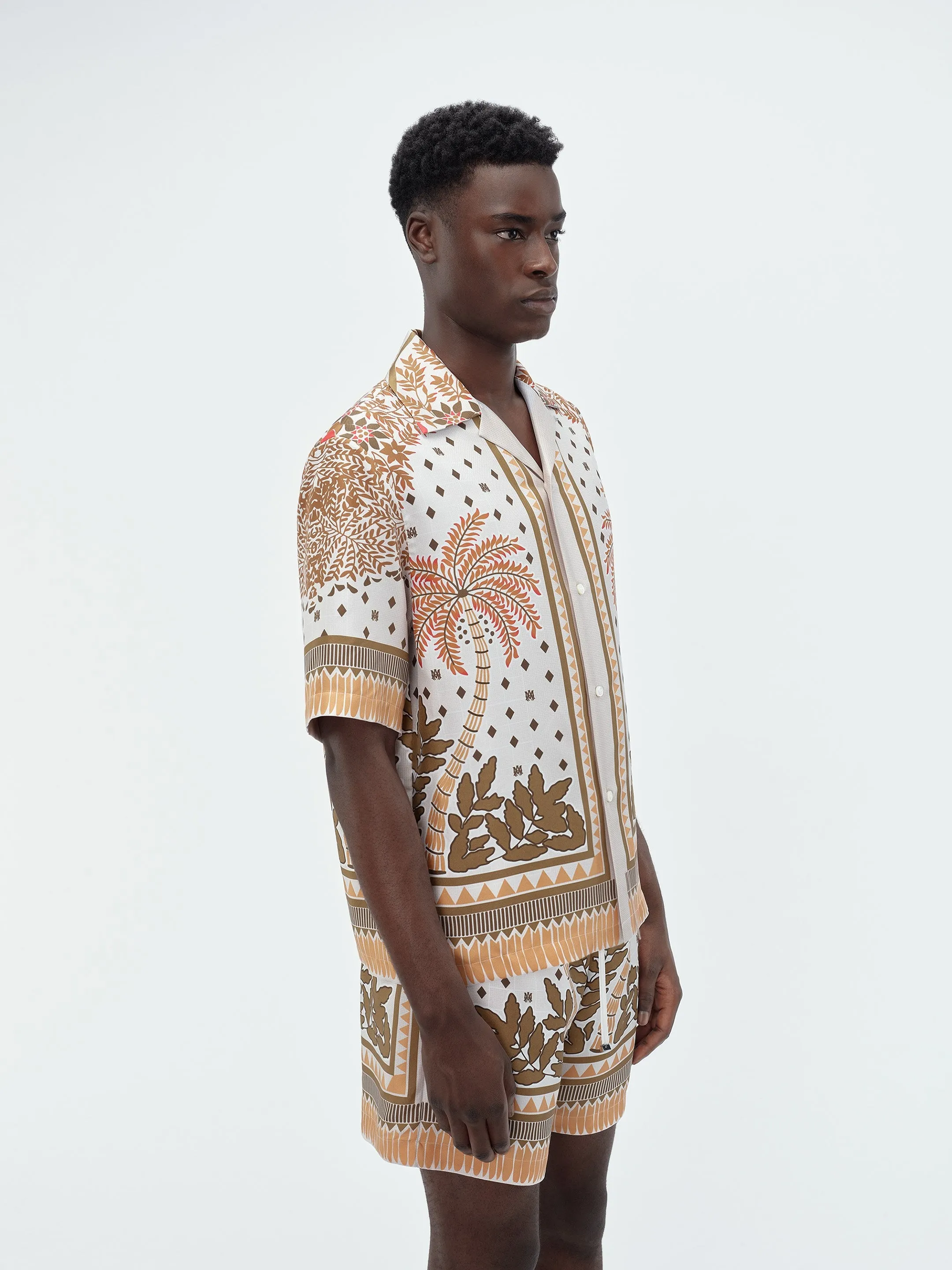 PALM TREE BOWLING SHIRT - Copper Brown sold by AMIRI product image thumbnail 4