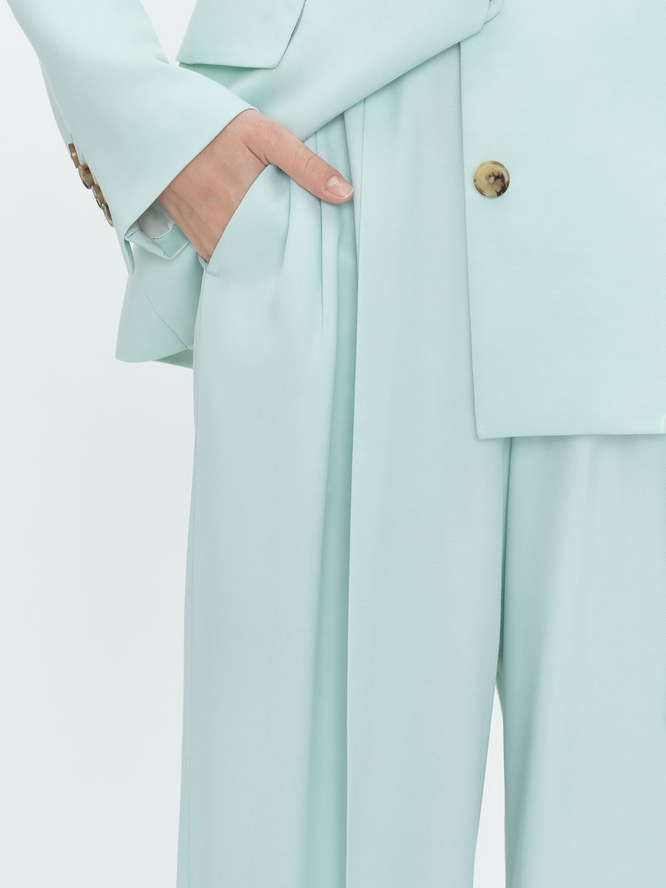 WOMEN - WIDE LEG DOUBLE PLEATED PANT - GREEN sold by AMIRI product image thumbnail 6