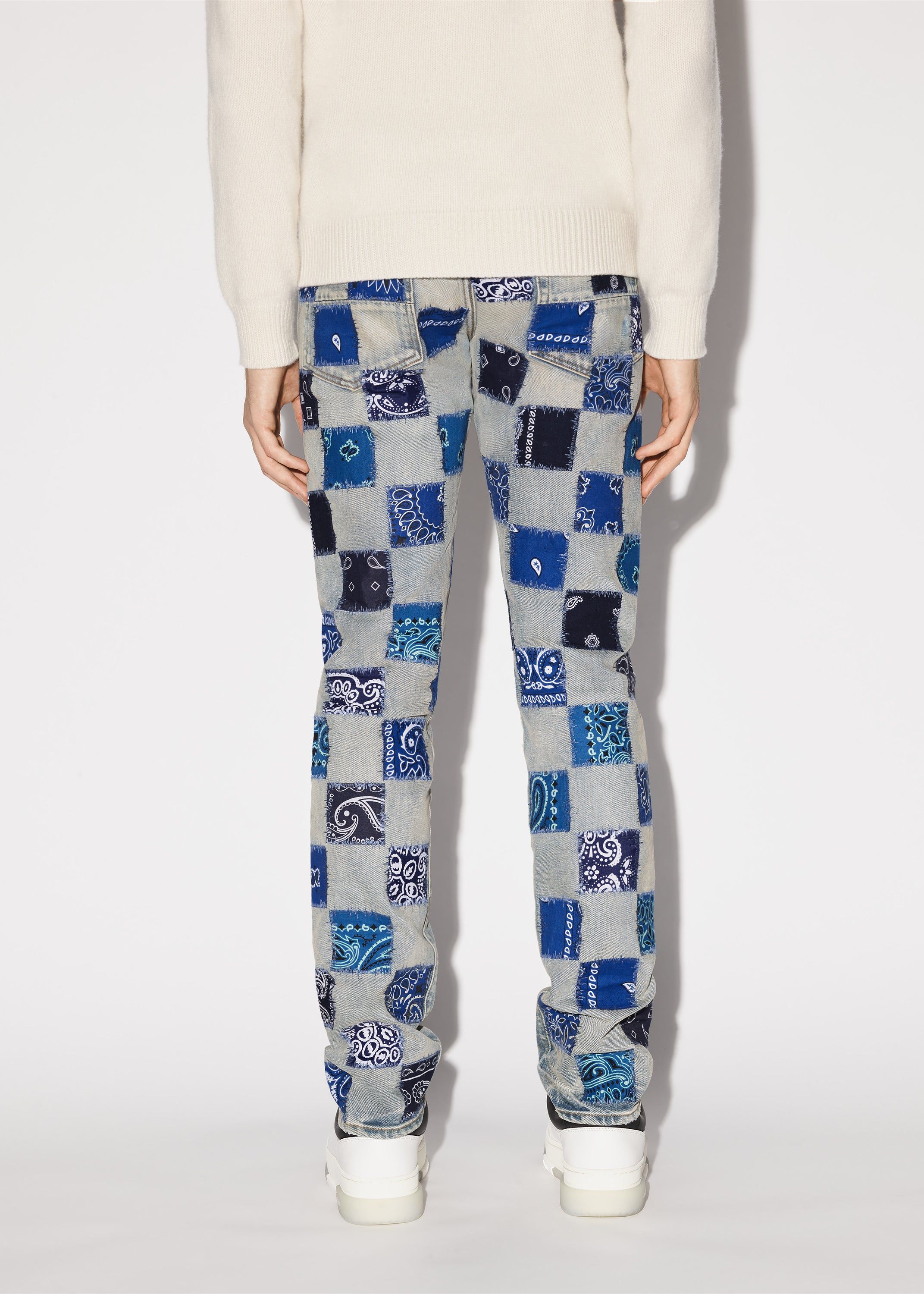 BANDANA CHECK JEAN - CLAY INDIGO / BLUE sold by AMIRI product image thumbnail 4