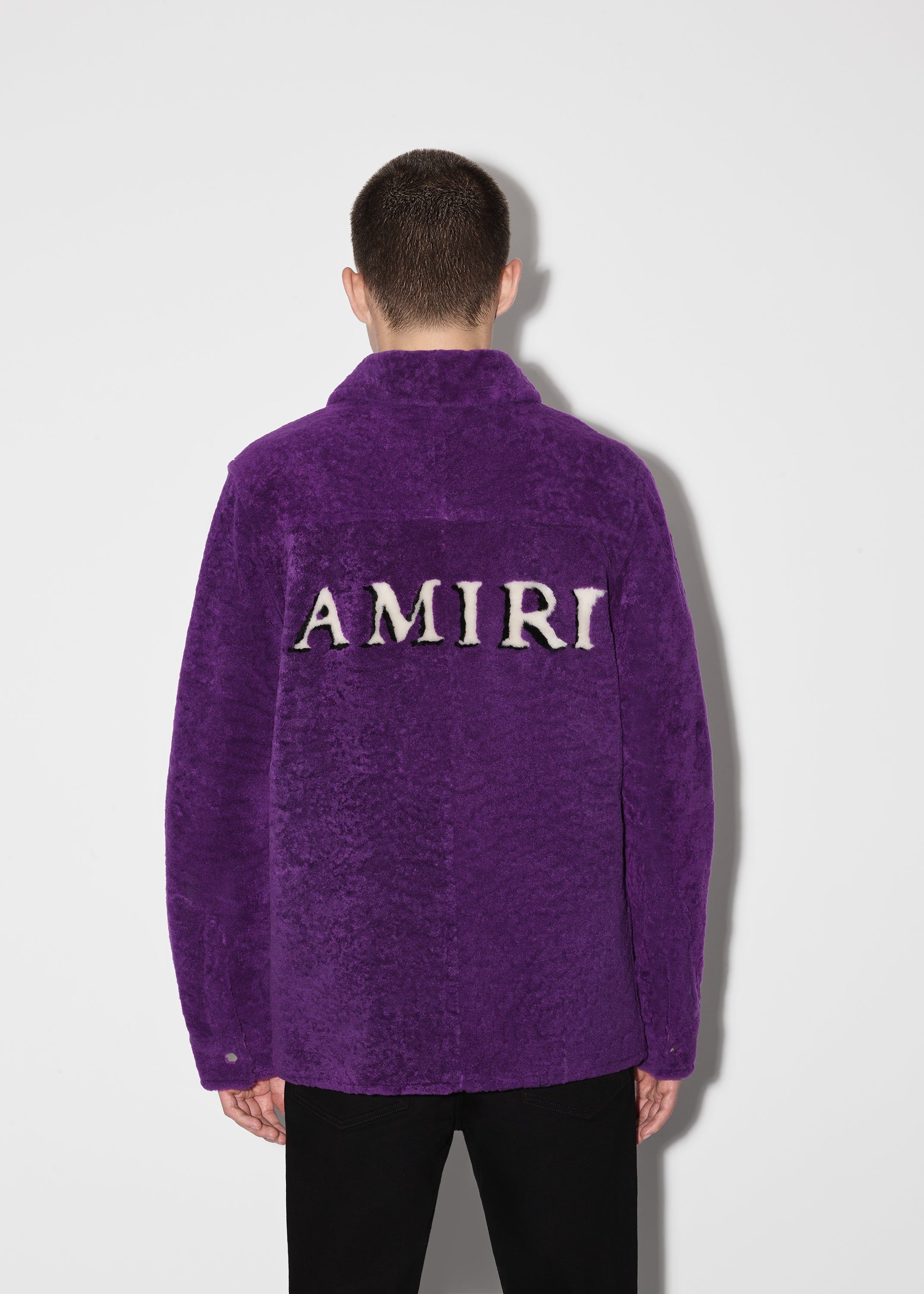 SHEARLING OVERSHIRT - PURPLE sold by AMIRI product image thumbnail 5