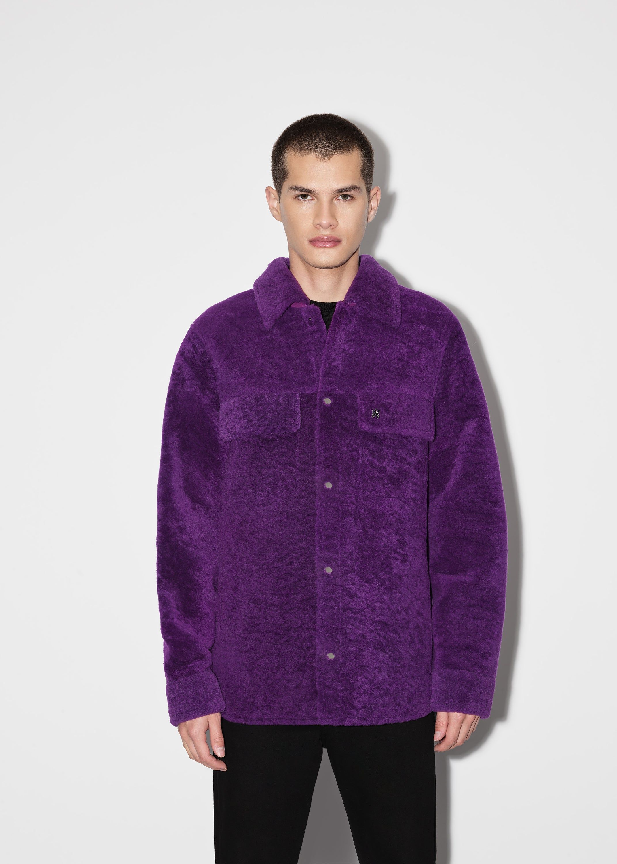 SHEARLING OVERSHIRT - PURPLE sold by AMIRI product image thumbnail 2