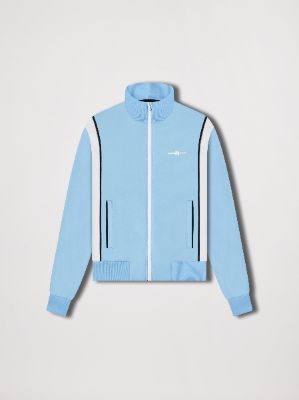 【GREEN BUTTER】Western Chain Track Jacket BLUE Cinch Women's Quilted Western Color Block Hooded Jacket Teal