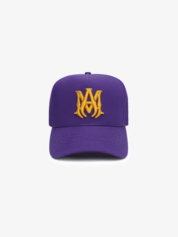 M.A. EMBROIDERED HAT - PURPLE made by AMIRI