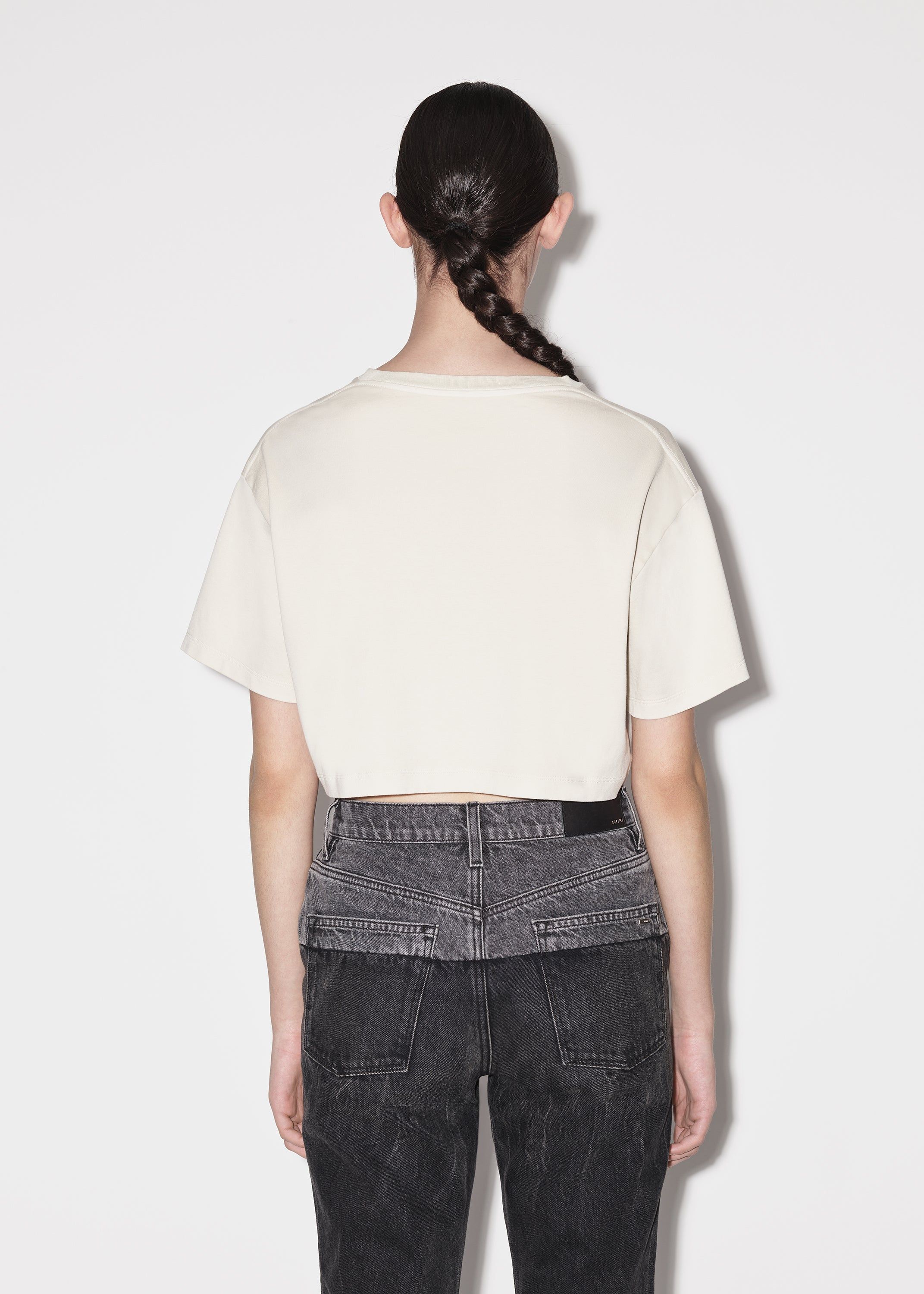 WOMEN - CROPPED TEE - Alabaster sold by AMIRI product image thumbnail 5