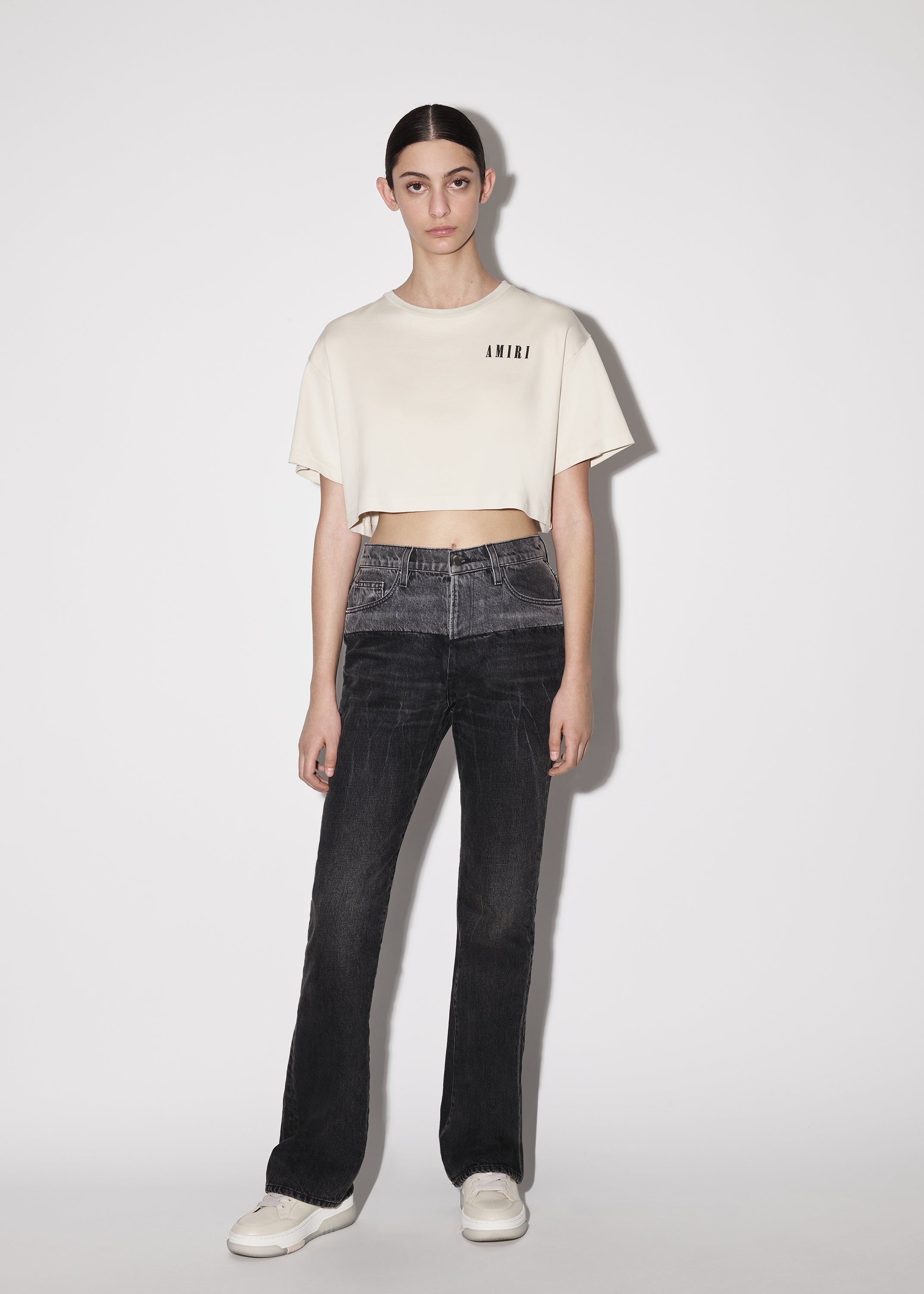 WOMEN - CROPPED TEE - Alabaster sold by AMIRI product image thumbnail 2