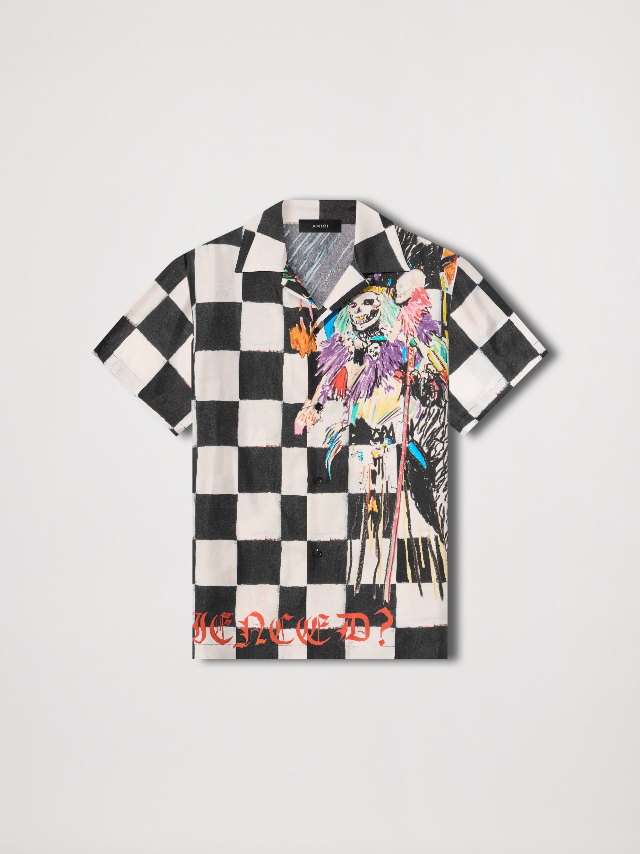 WES LANG SKULL BOWLING SHIRT - MULTI sold by AMIRI