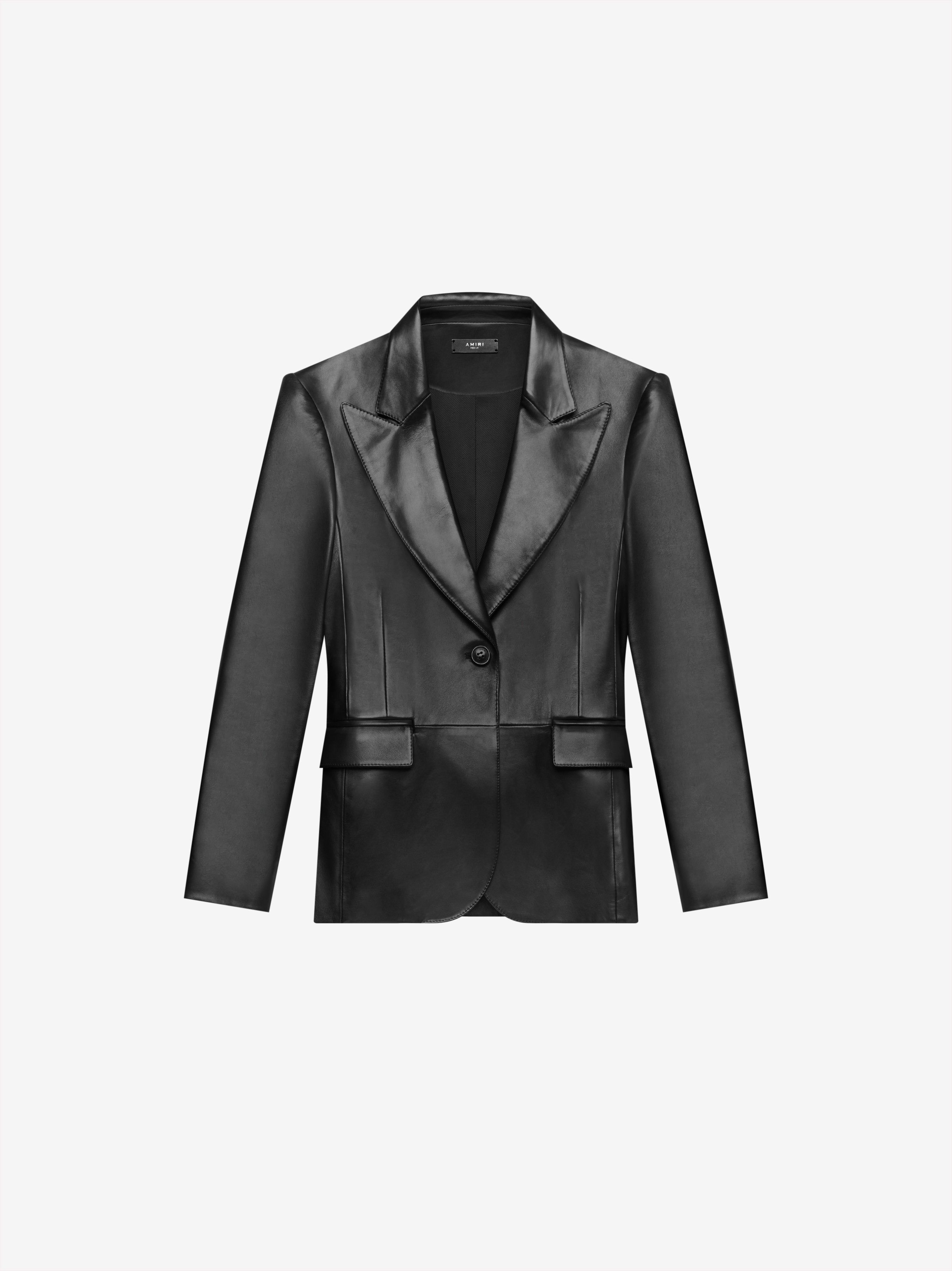 WOMEN - LEATHER BLAZER - BLACK sold by AMIRI