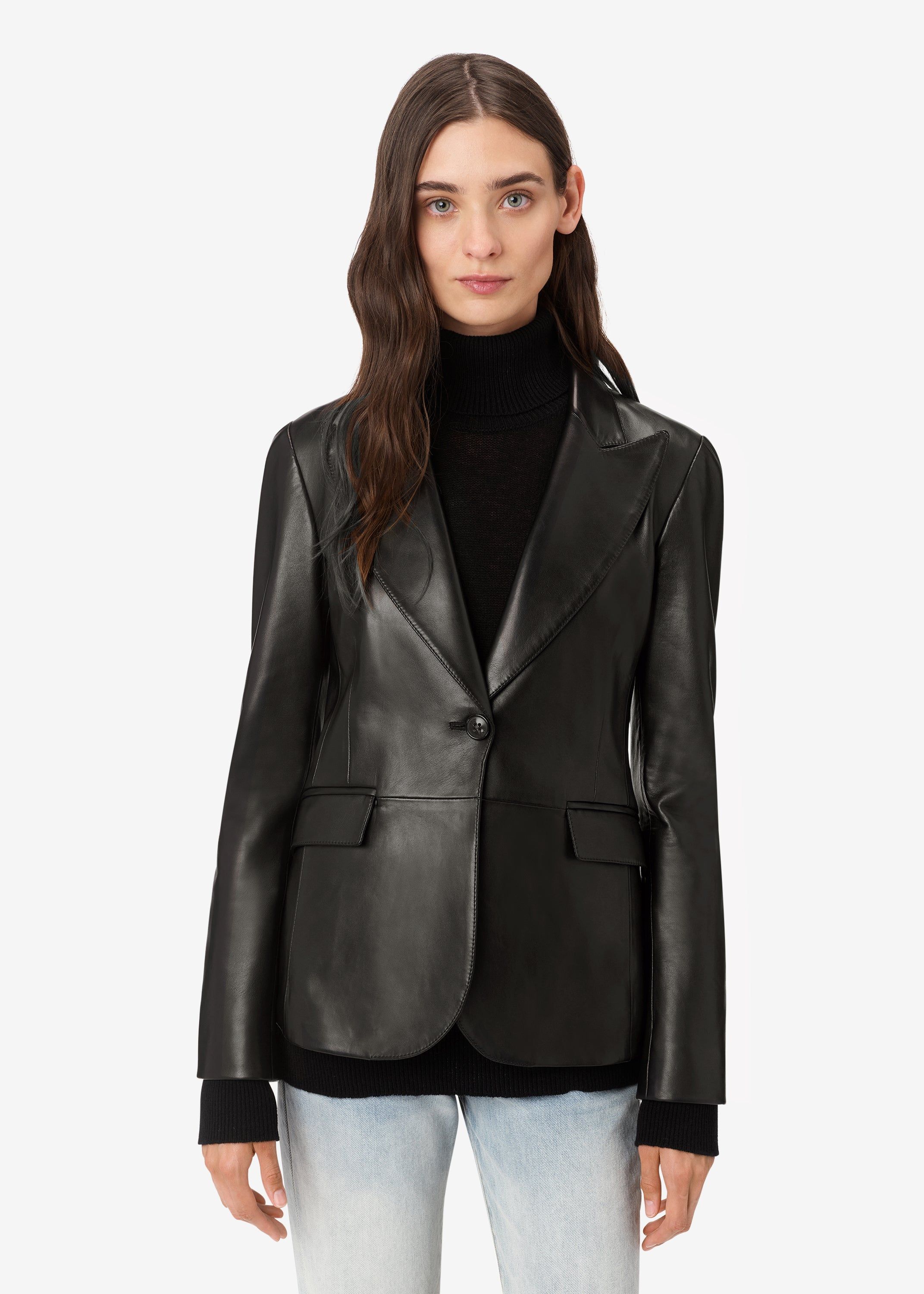 WOMEN - LEATHER BLAZER - BLACK sold by AMIRI product image thumbnail 2
