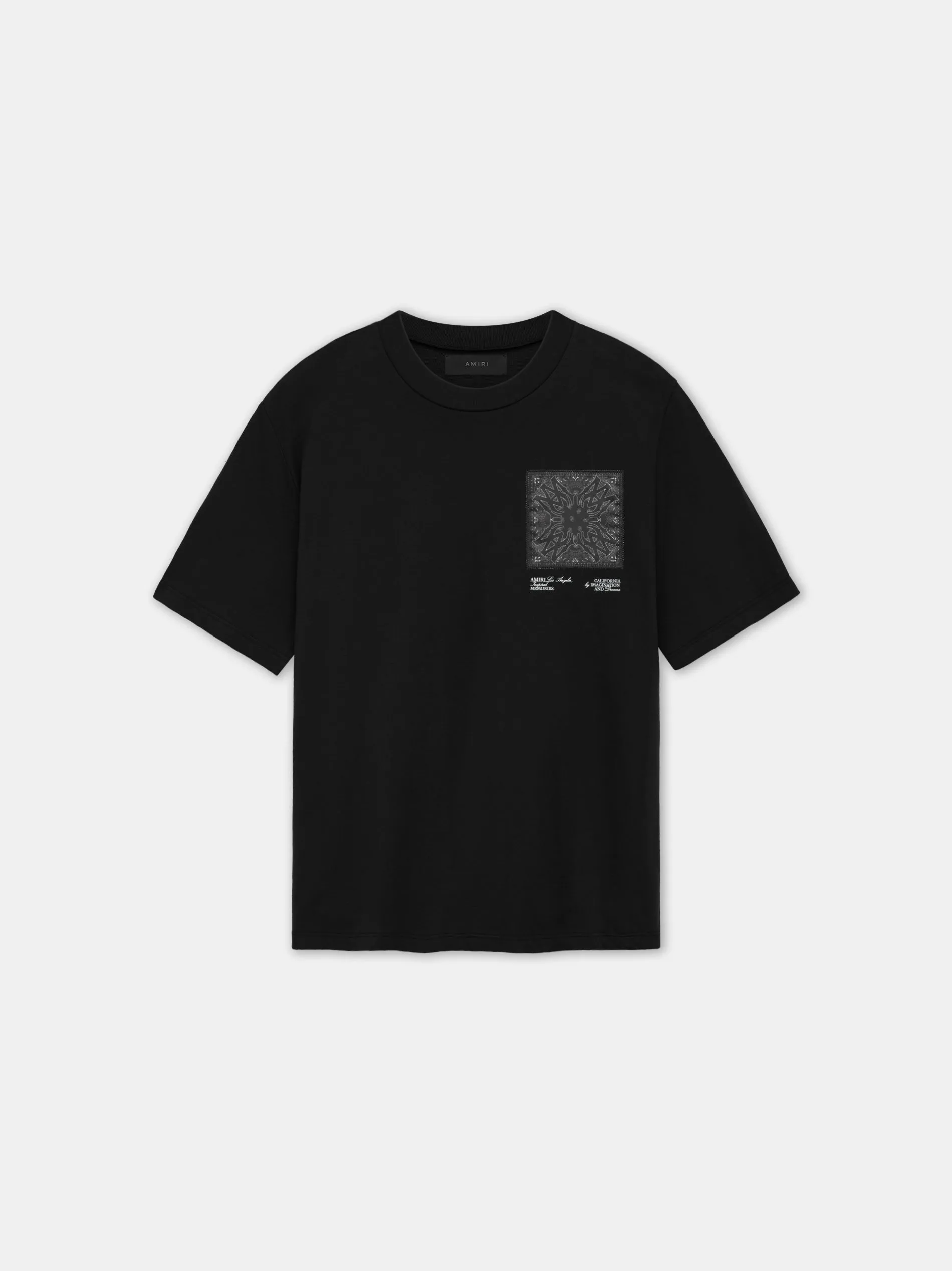 MA BANDANA SILK APPLIQUE TEE - Black sold by AMIRI product image thumbnail 5