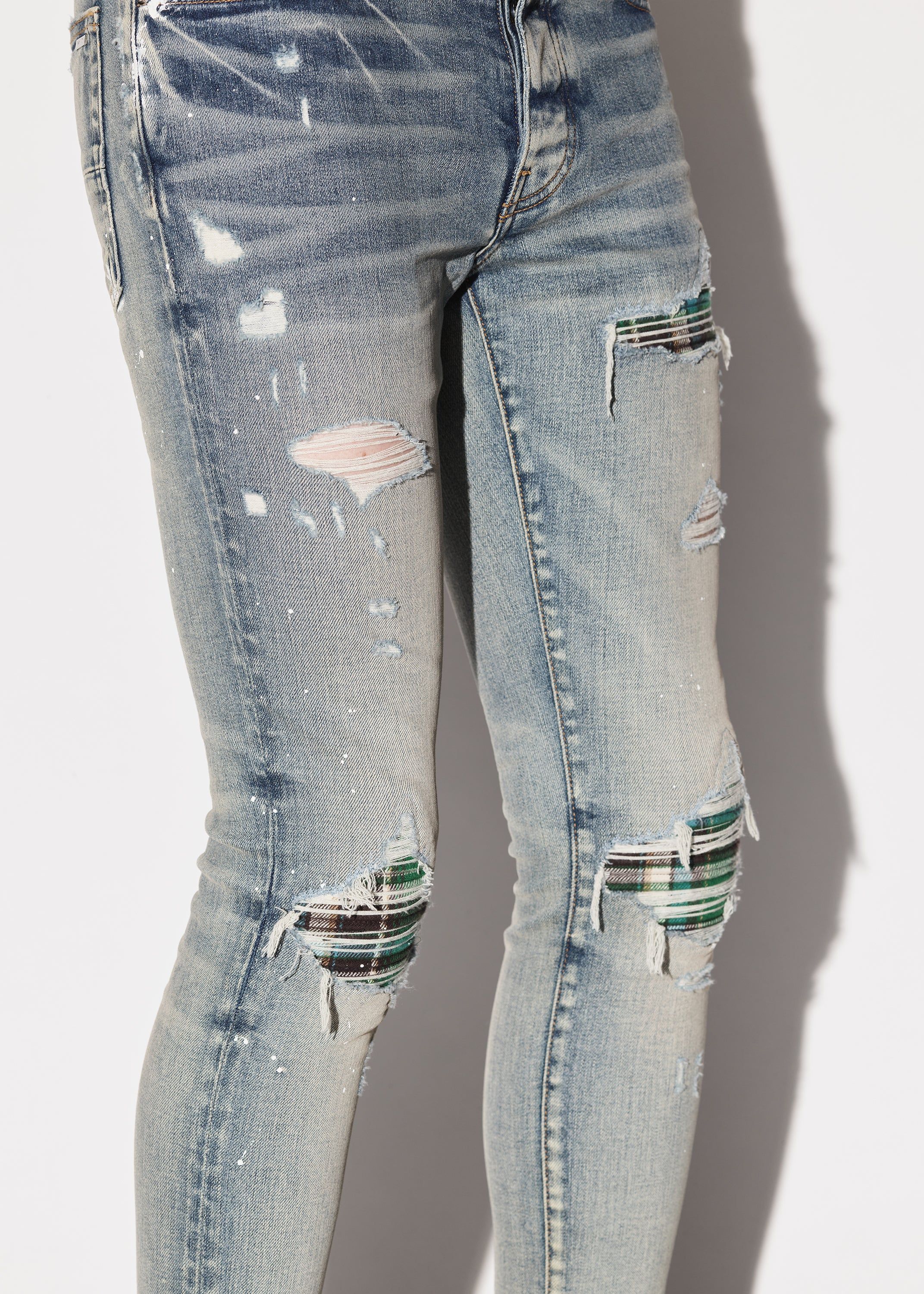 MX1 PLAID JEAN - CLAY INDIGO sold by AMIRI product image thumbnail 7