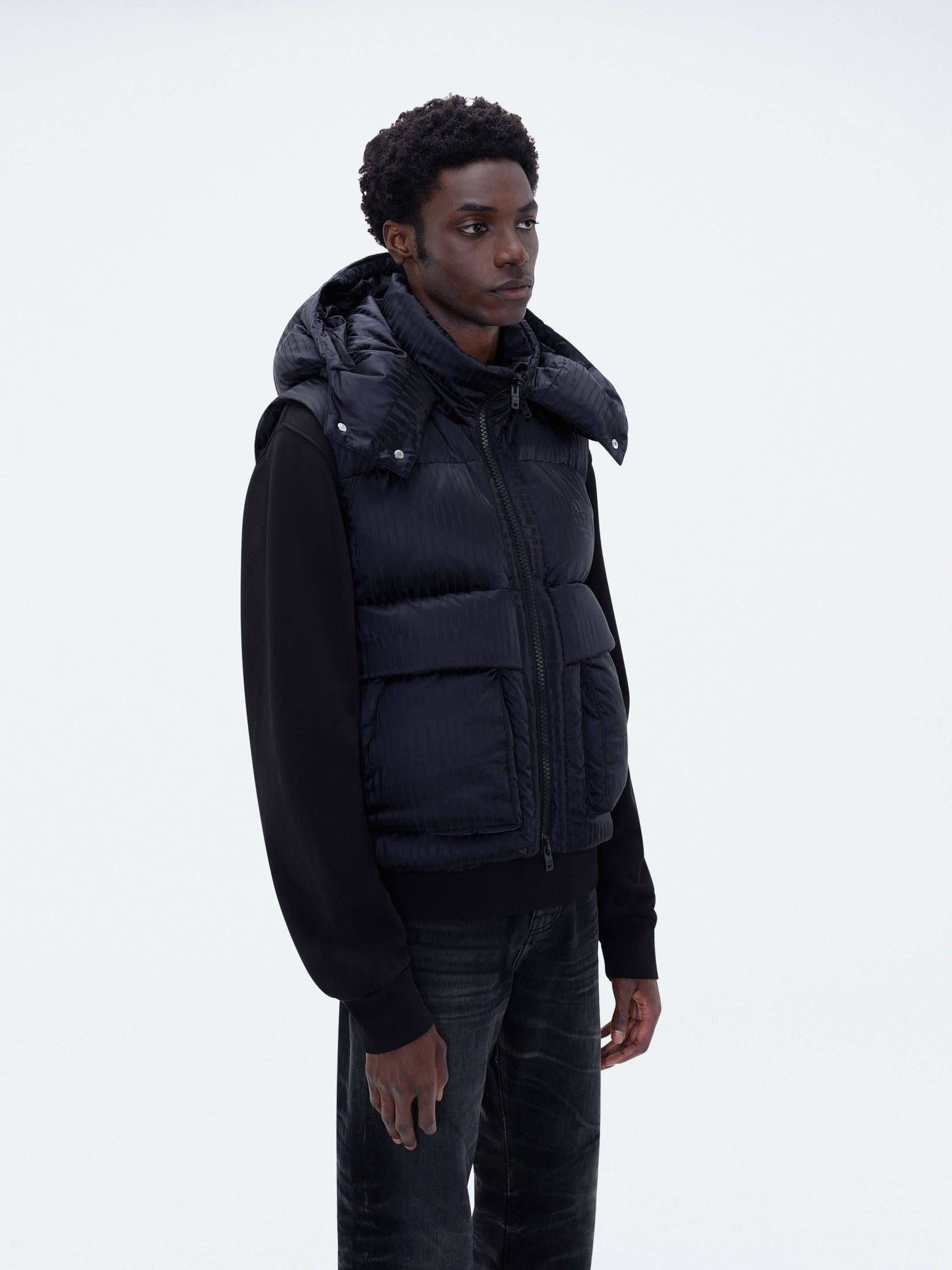 AMIRI JACQUARD DOWN GILET - BLACK sold by AMIRI product image thumbnail 4