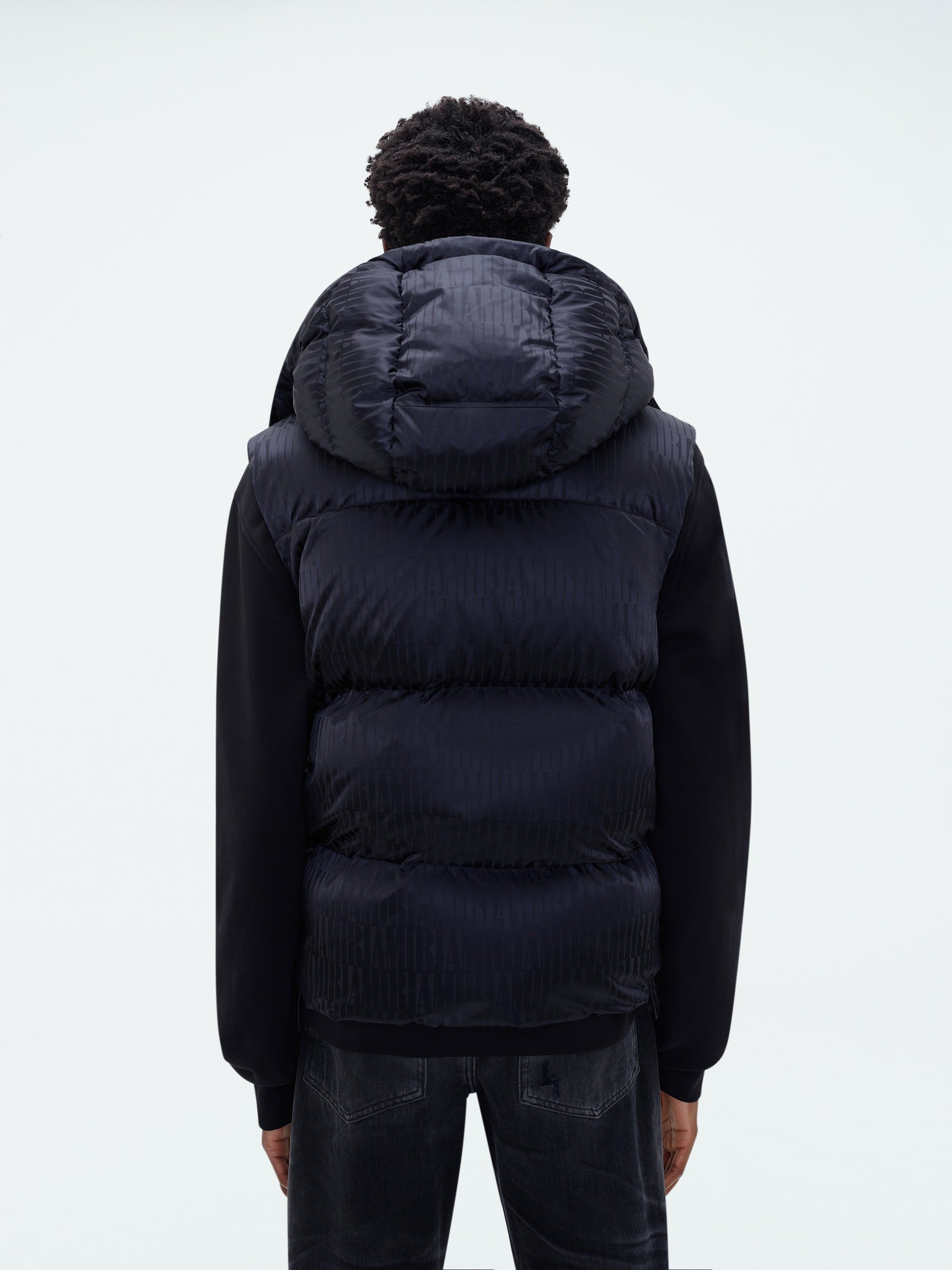 AMIRI JACQUARD DOWN GILET - BLACK sold by AMIRI product image thumbnail 5