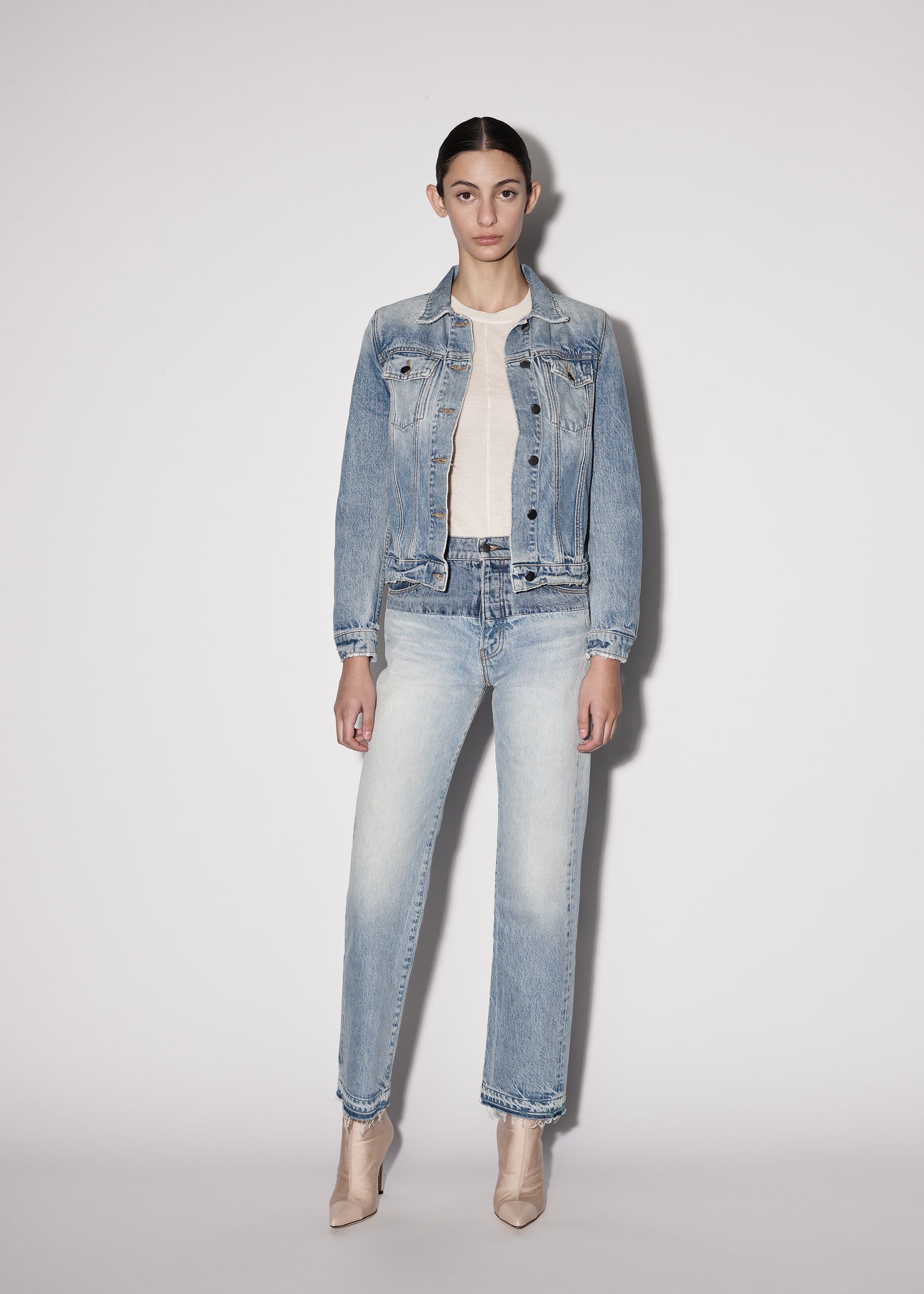 WOMEN - STRONG SHOULDER TRUCKER - CLAY INDIGO sold by AMIRI product image thumbnail 2