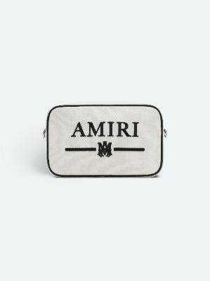 MA BAR CANVAS CAMERA CASE - Alabaster sold by AMIRI