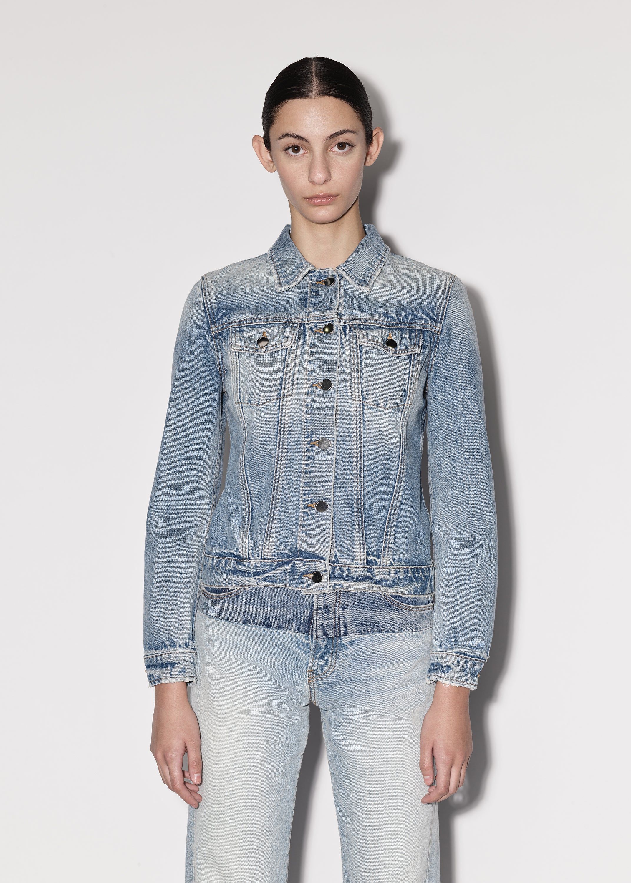 WOMEN - STRONG SHOULDER TRUCKER - CLAY INDIGO sold by AMIRI product image thumbnail 4