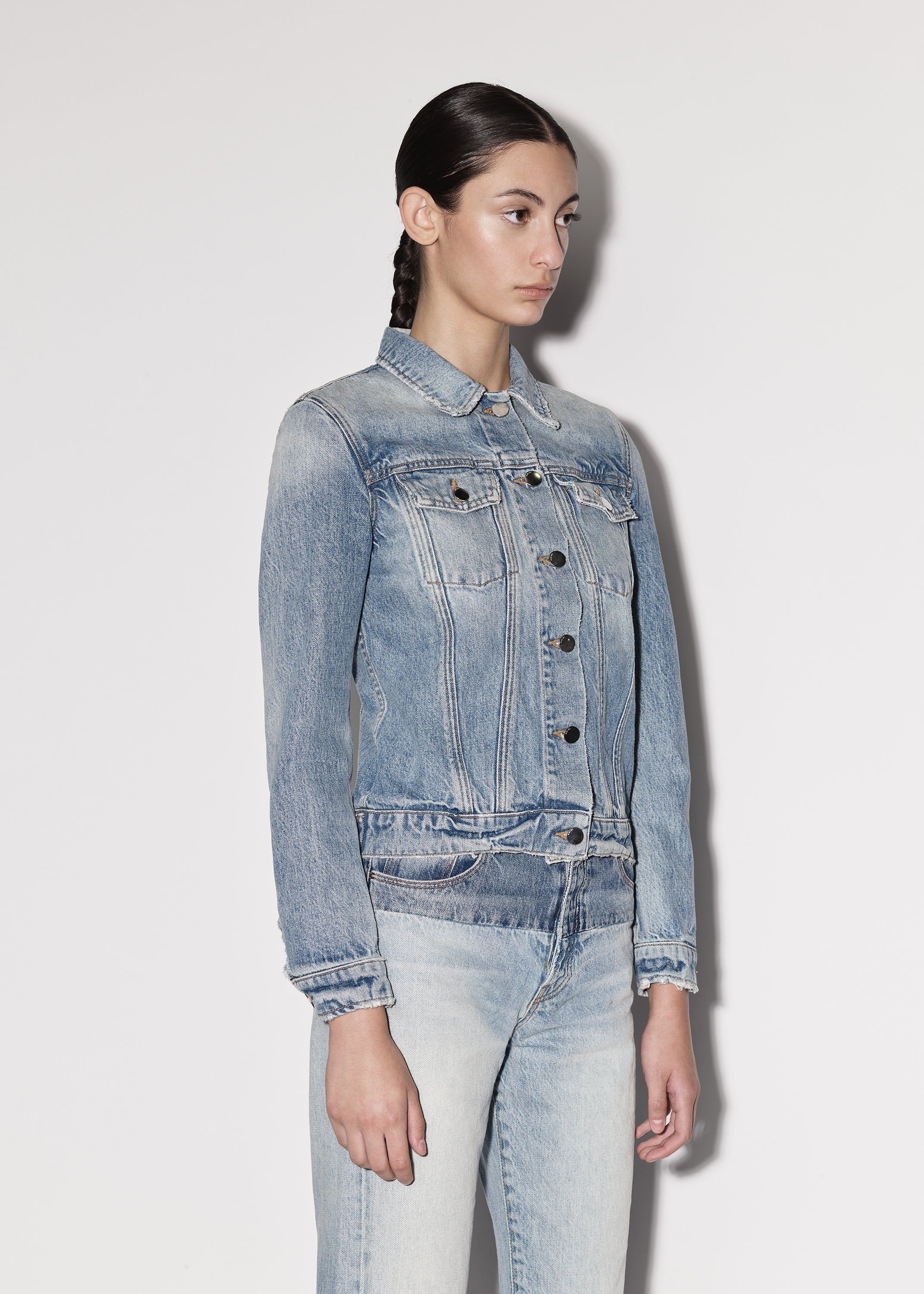 WOMEN - STRONG SHOULDER TRUCKER - CLAY INDIGO sold by AMIRI product image thumbnail 5