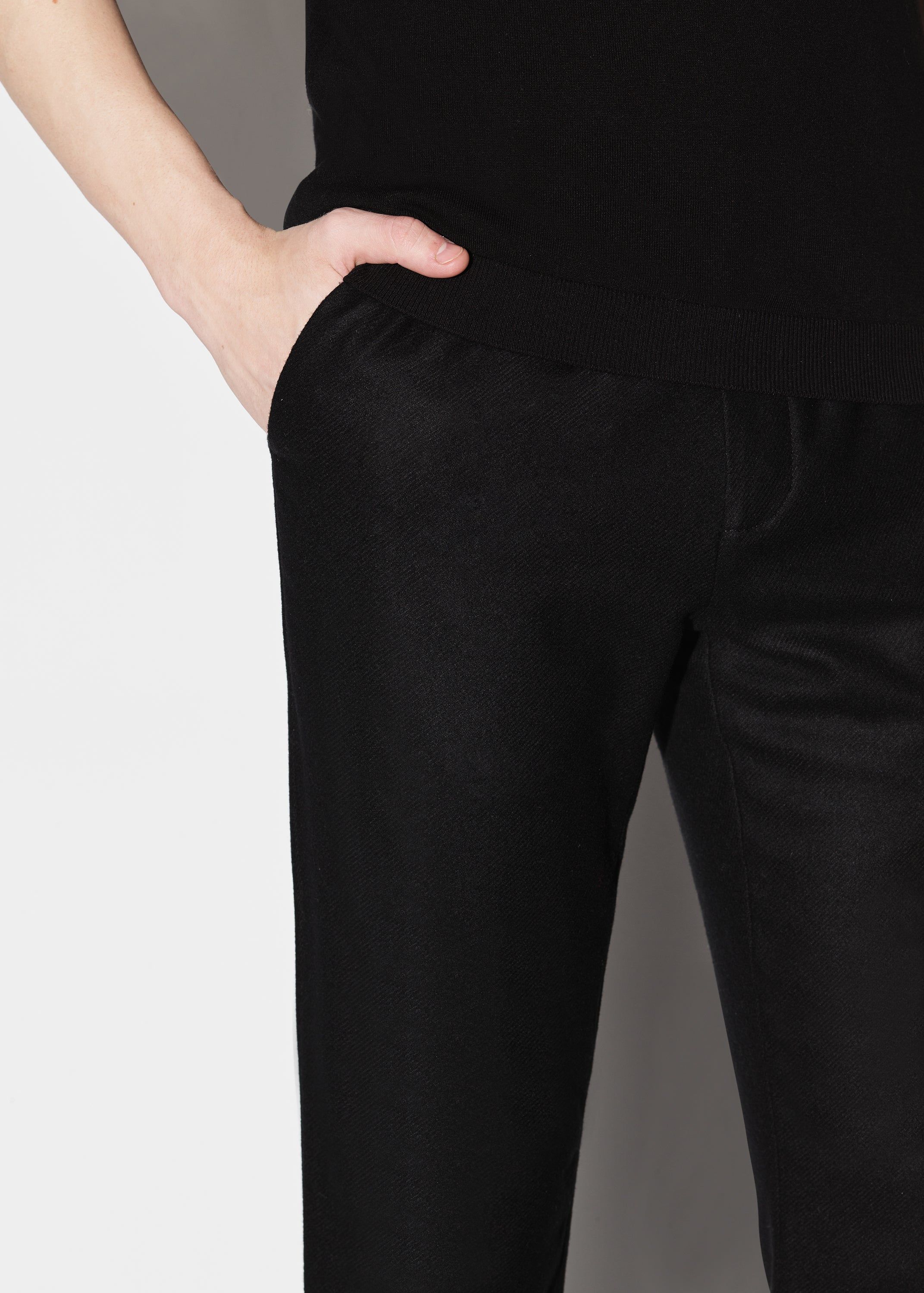 WOOL FLANNEL FLARE PANTS - BLACK sold by AMIRI product image thumbnail 4