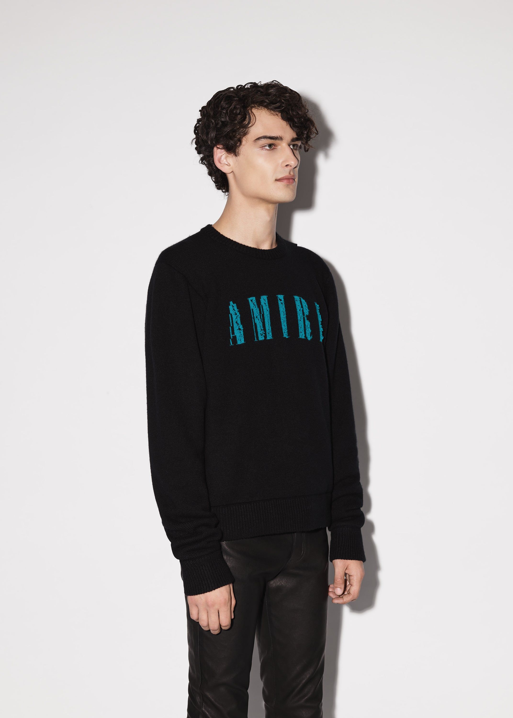 CUTOUT LOGO CREW - BLACK sold by AMIRI product image thumbnail 3