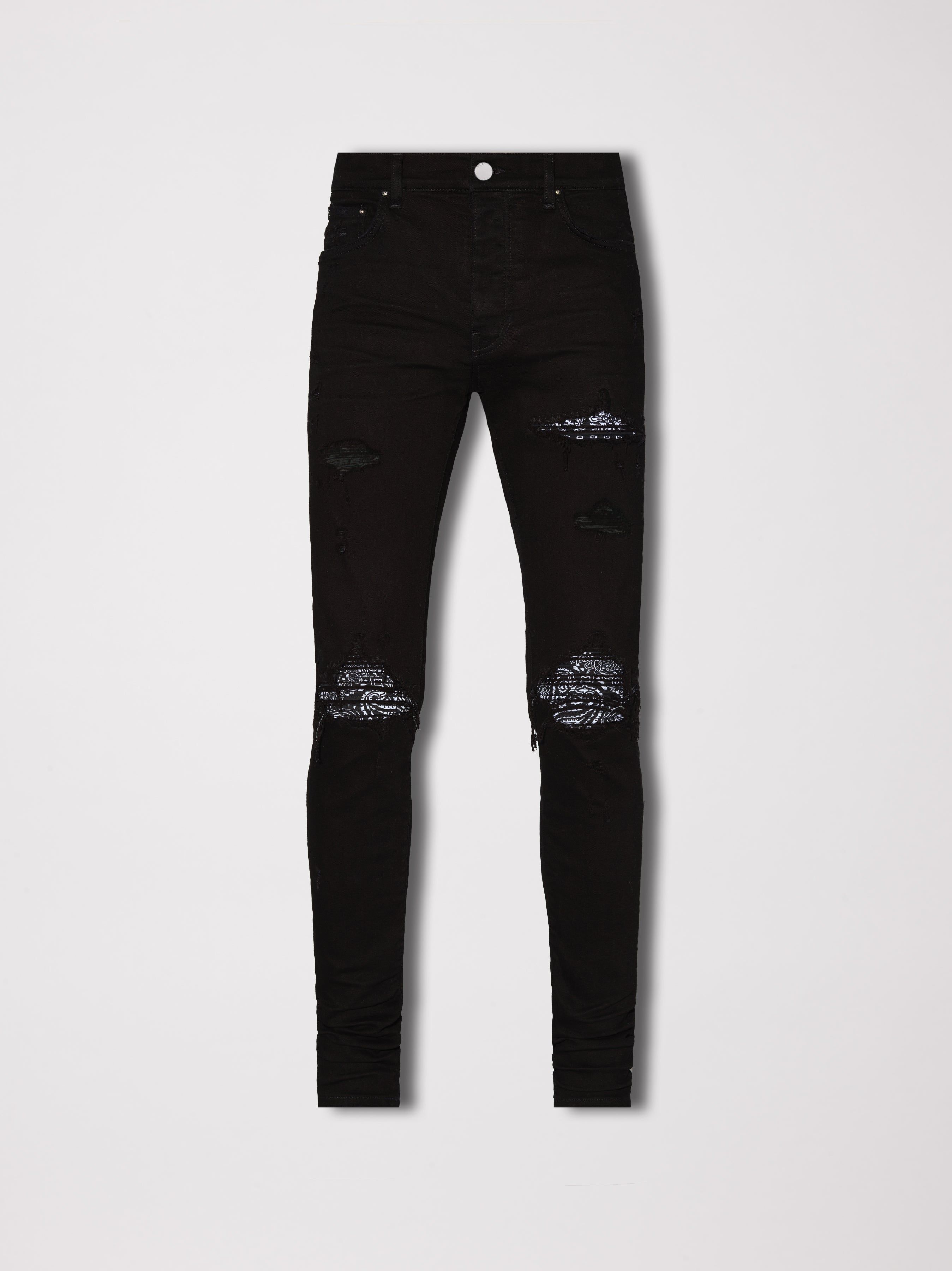 MX1 BANDANA JEAN - OVERDYED BLACK sold by AMIRI