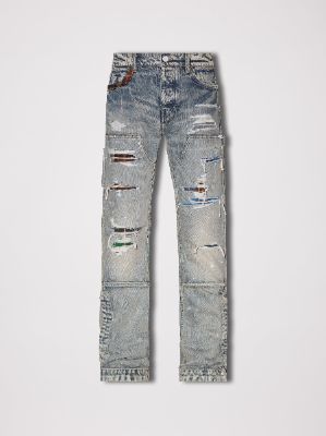 PLAID CARPENTER PANT - CLAY INDIGO sold by AMIRI