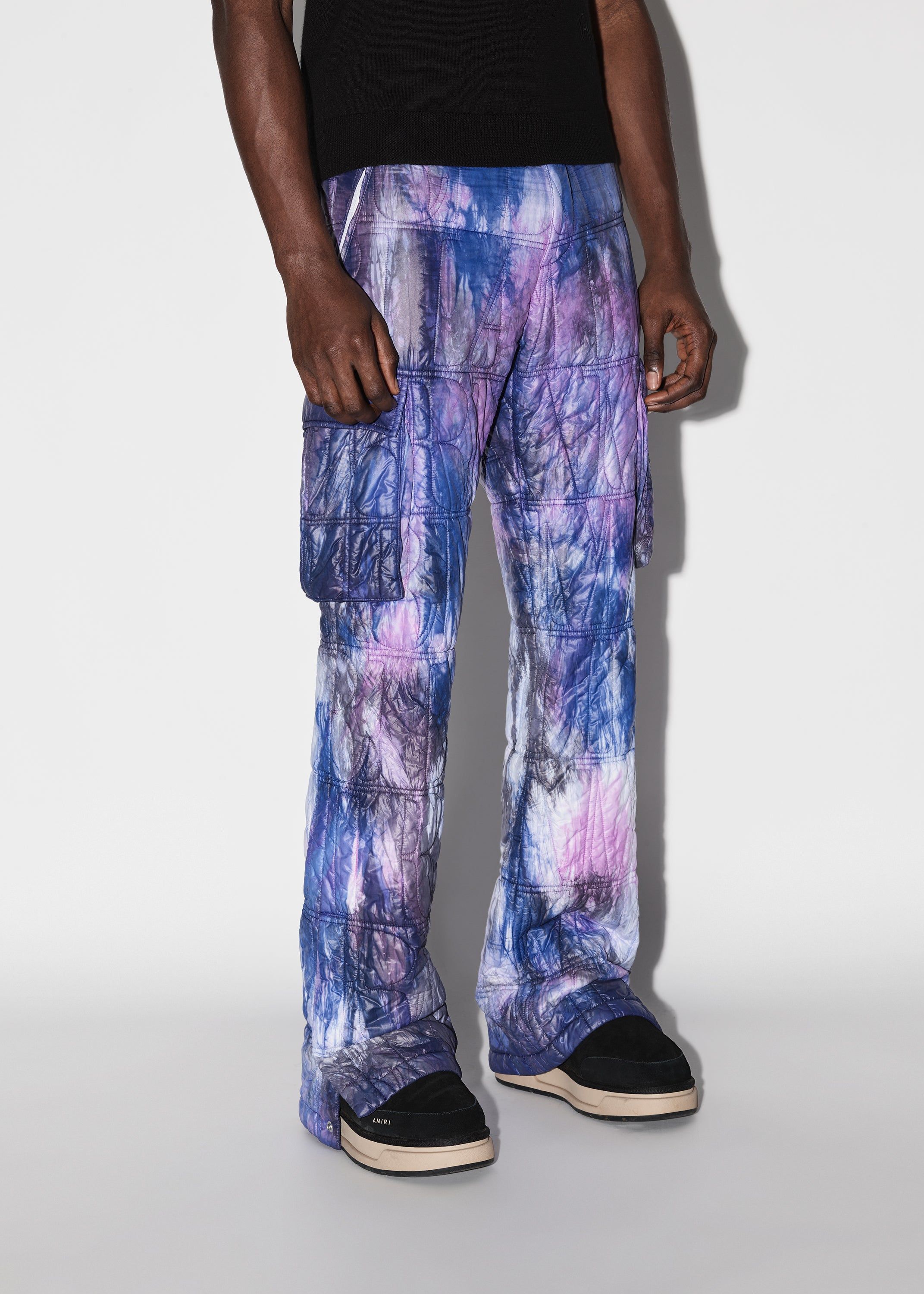 TIE DYE QUILTED CARGO FLARE - PURPLE sold by AMIRI product image thumbnail 3