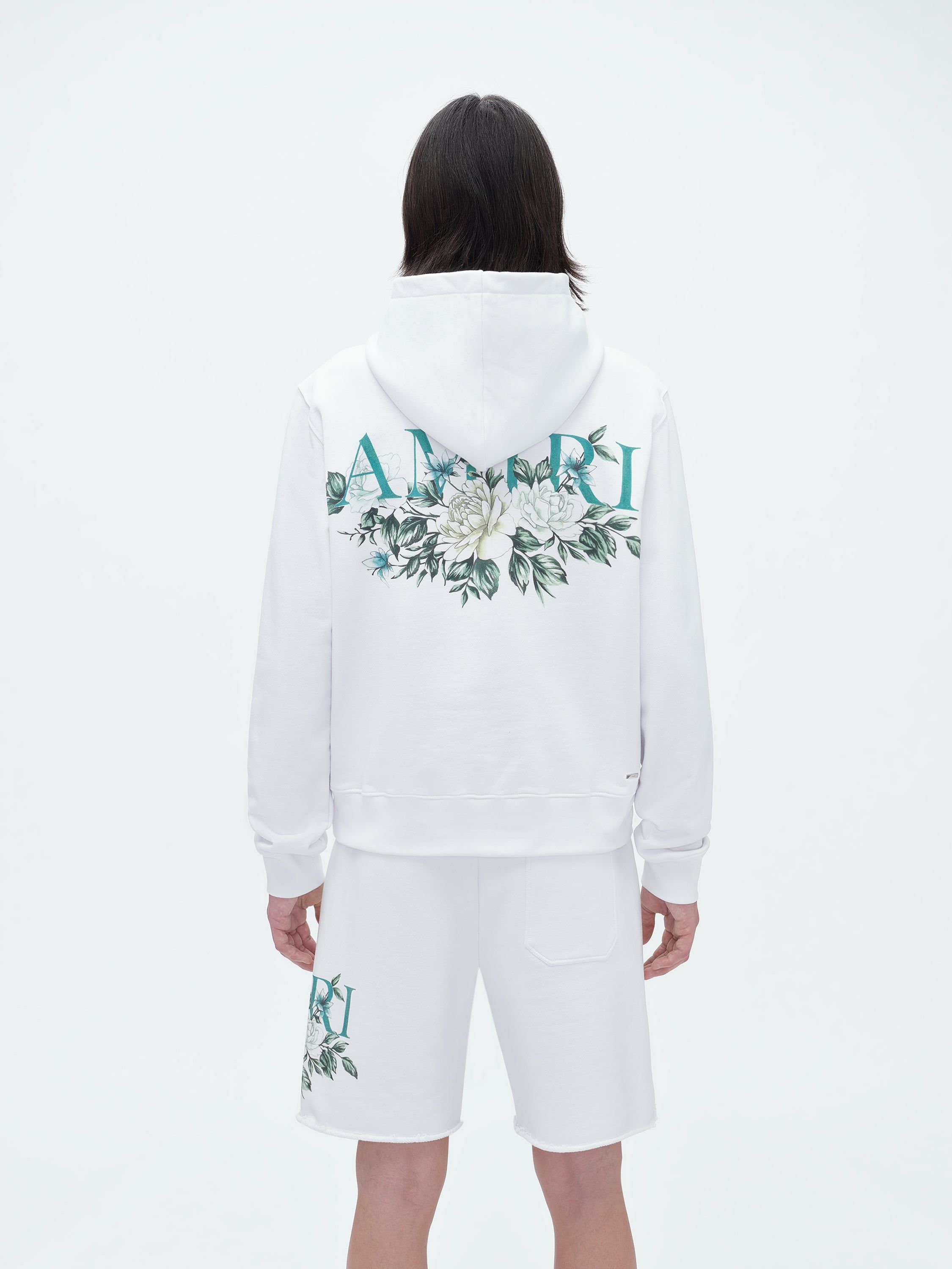 FLORAL AMIRI LOGO HOODIE - WHITE sold by AMIRI product image thumbnail 4