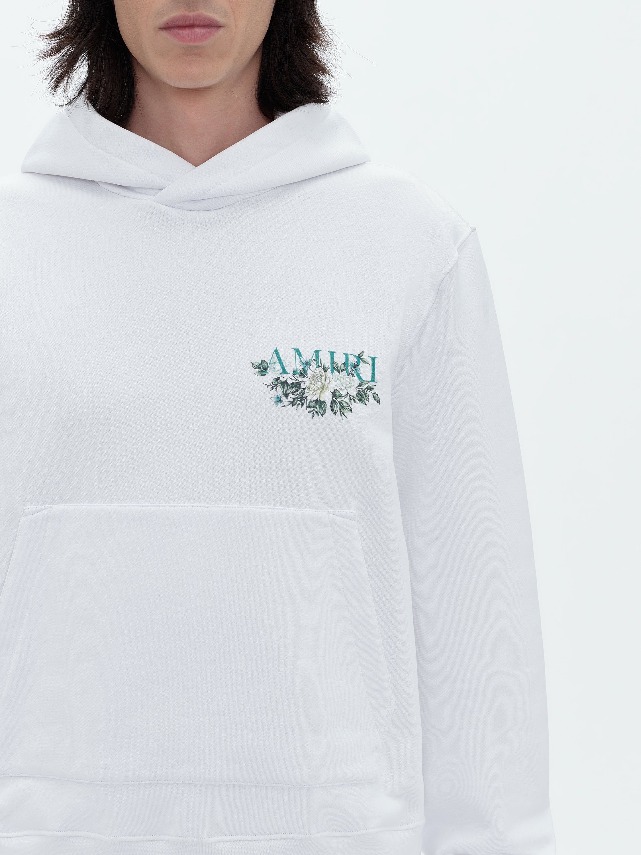 FLORAL AMIRI LOGO HOODIE - WHITE sold by AMIRI product image thumbnail 5
