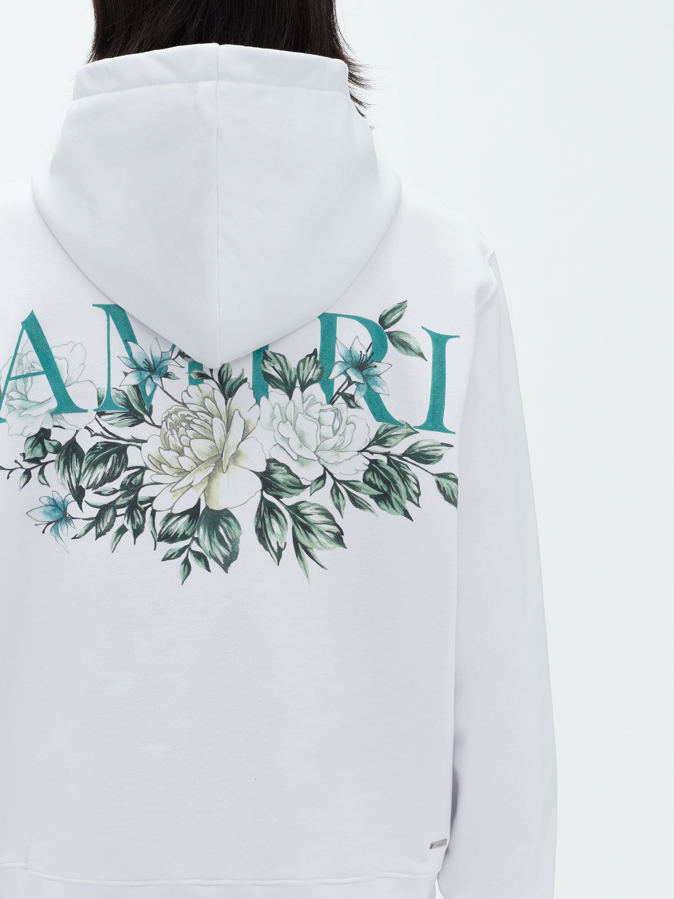 FLORAL AMIRI LOGO HOODIE - WHITE sold by AMIRI product image thumbnail 6