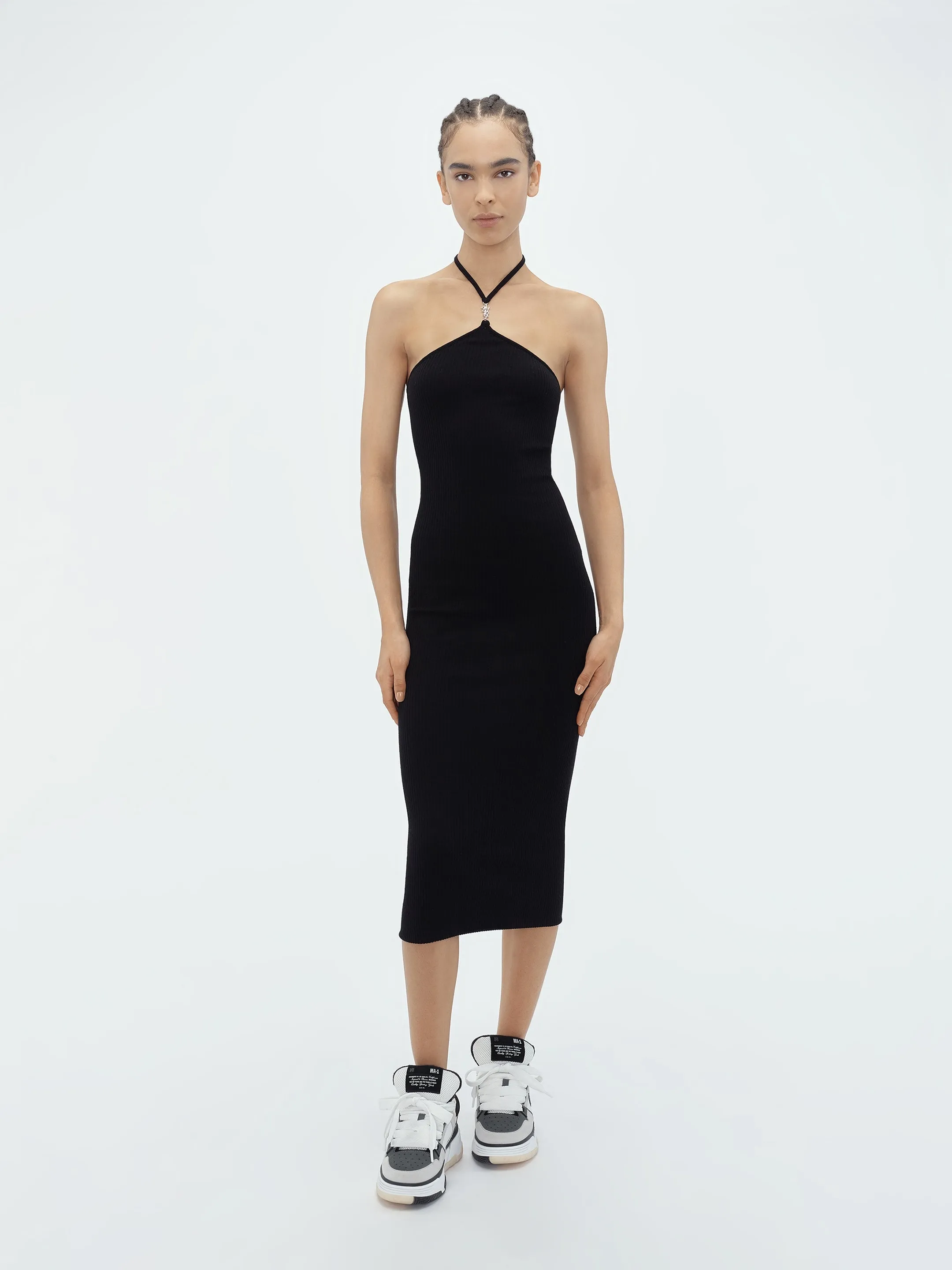 WOMEN - VERTICAL AMIRI MIDI DRESS - Black sold by AMIRI product image thumbnail 2