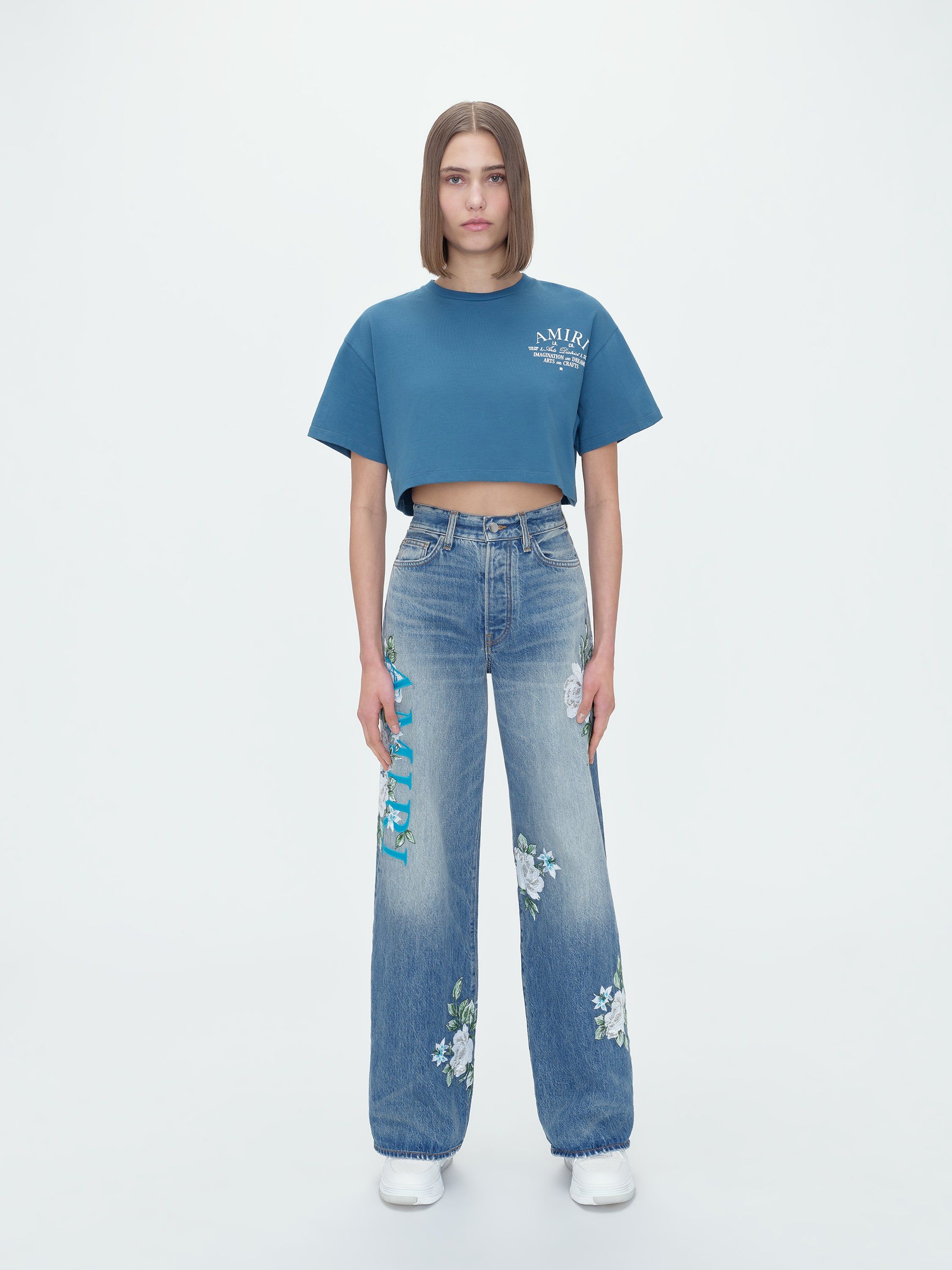 WOMEN - AMIRI ARTS DISTRICT TEE - TEAL sold by AMIRI product image thumbnail 2