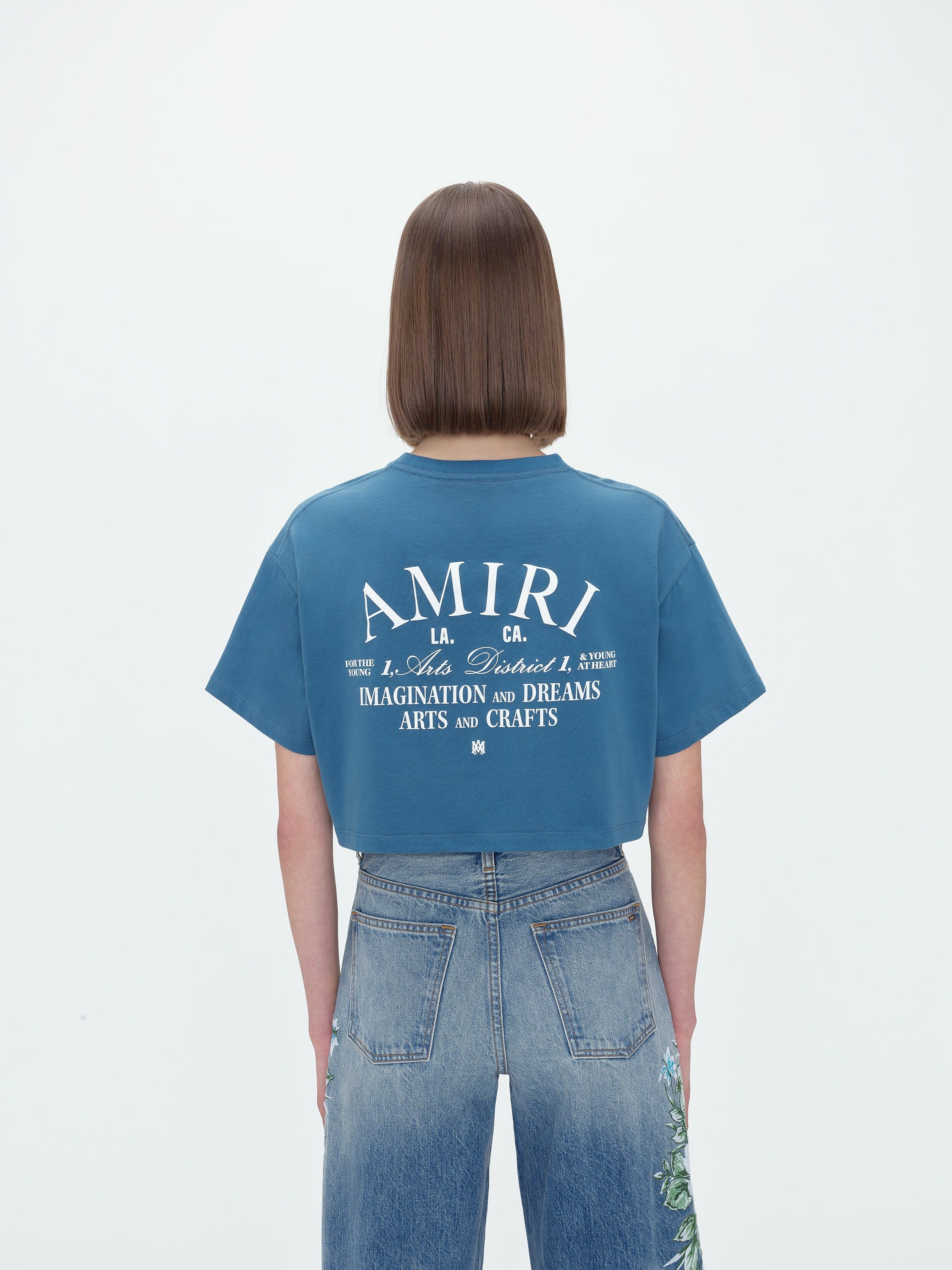 WOMEN - AMIRI ARTS DISTRICT TEE - TEAL sold by AMIRI product image thumbnail 4