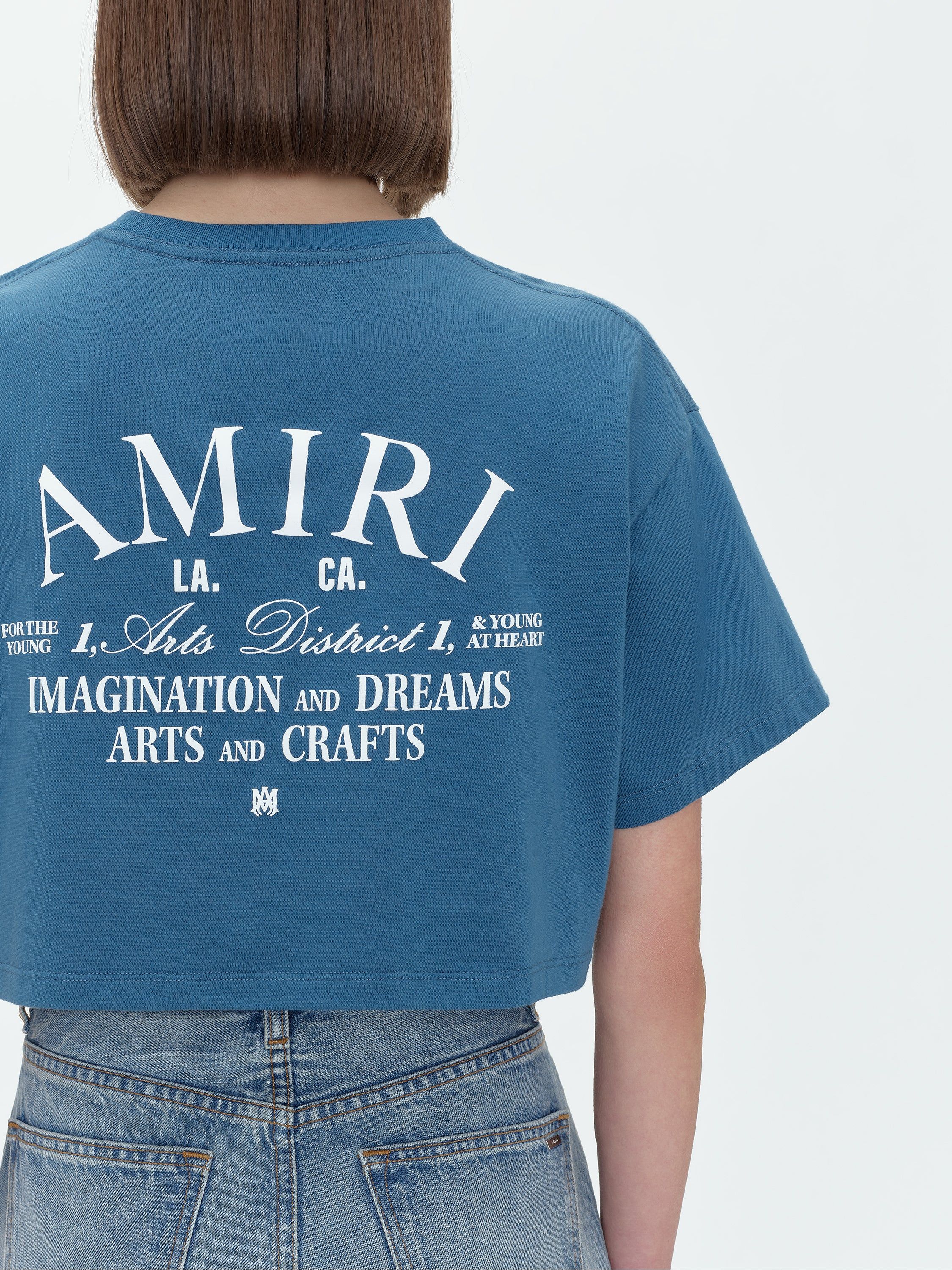 WOMEN - AMIRI ARTS DISTRICT TEE - TEAL sold by AMIRI product image thumbnail 6