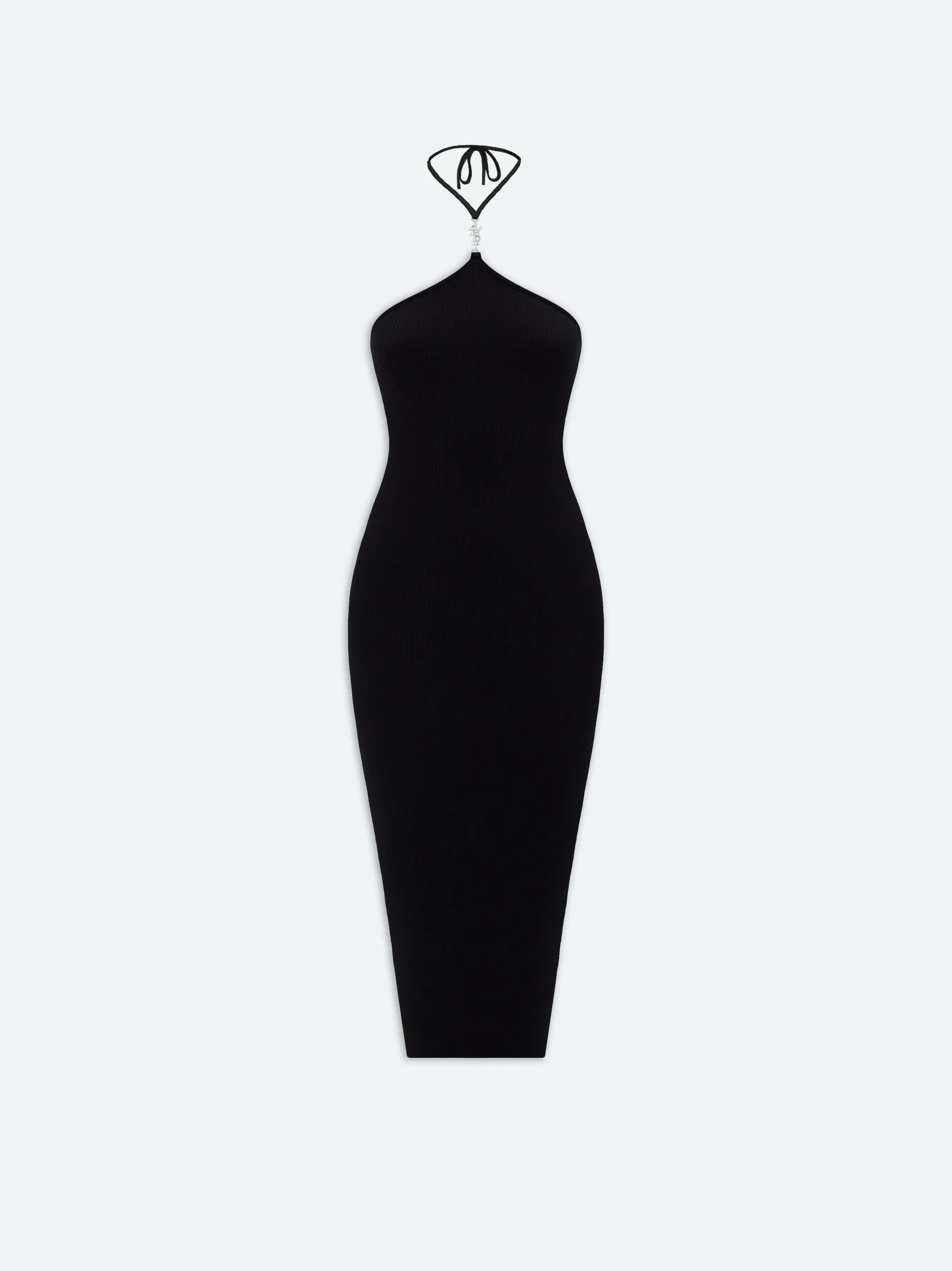 WOMEN - VERTICAL AMIRI MIDI DRESS - Black sold by AMIRI