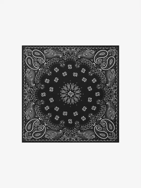 LARGE BANDANA SCARF - BLACK sold by AMIRI