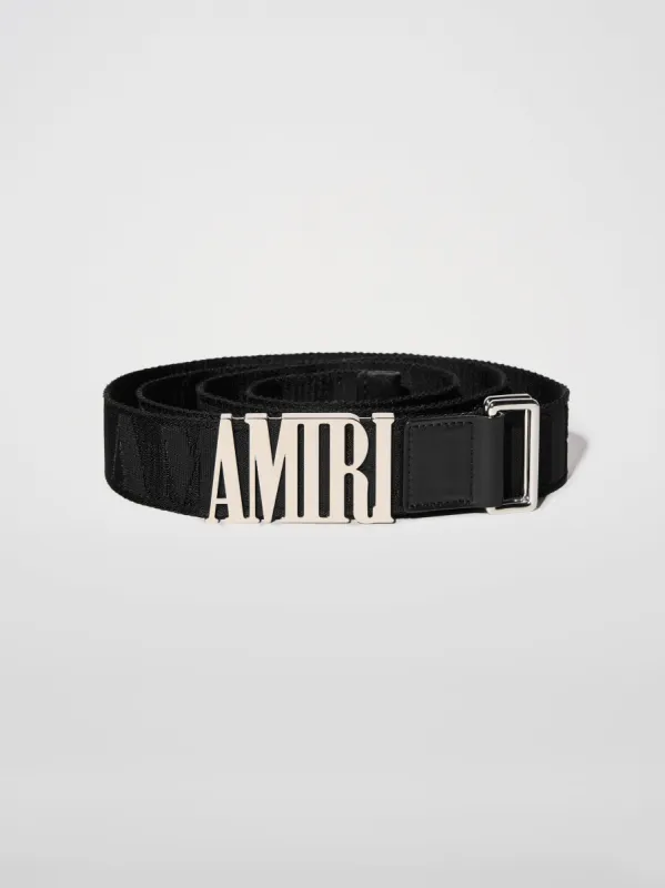 AMIRI SKATER BELT 4CM - BLACK SILVER sold by AMIRI