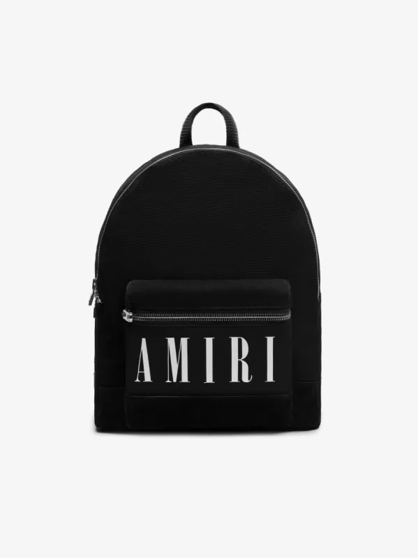 CORE LOGO CANVAS / SUEDE BACKPACK - BLACK made by AMIRI