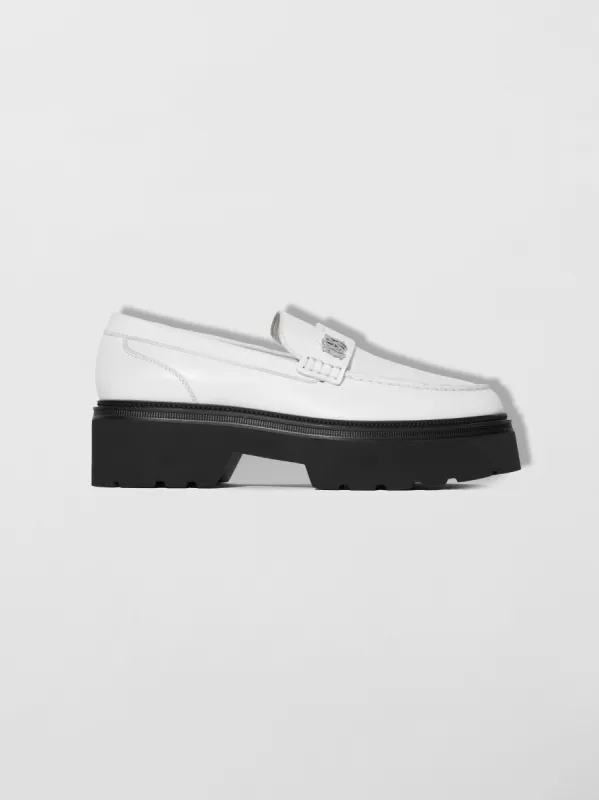 WOMEN - COMBAT LEATHER LOAFER - WHITE sold by AMIRI