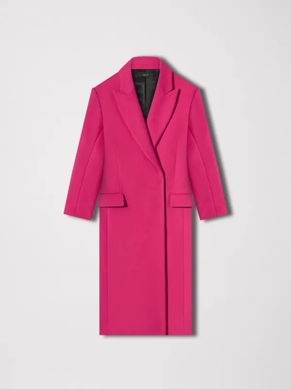 WOMEN - LONG COAT - FUSCHIA sold by AMIRI