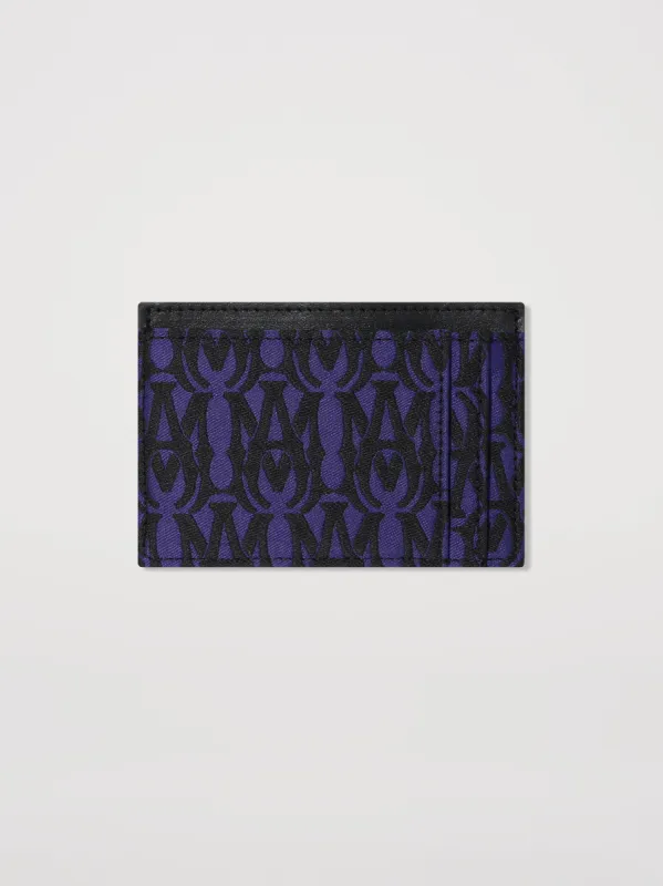 M.A. JACQUARD CARDHOLDER - PURPLE made by AMIRI